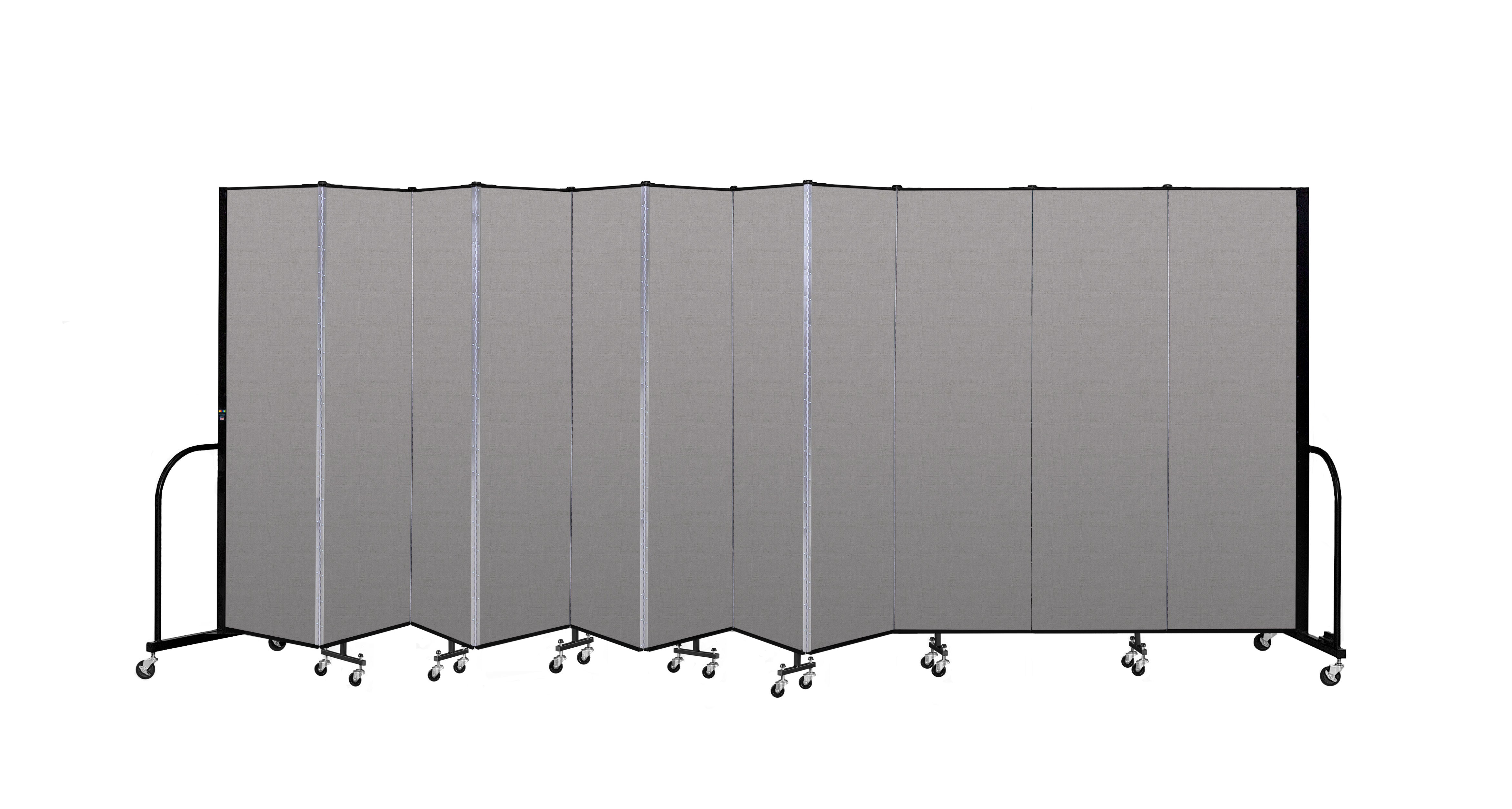 Signature Room Divider - 6' 8"H x 20' 5"L - 11 Panel, Granite, Vinyl