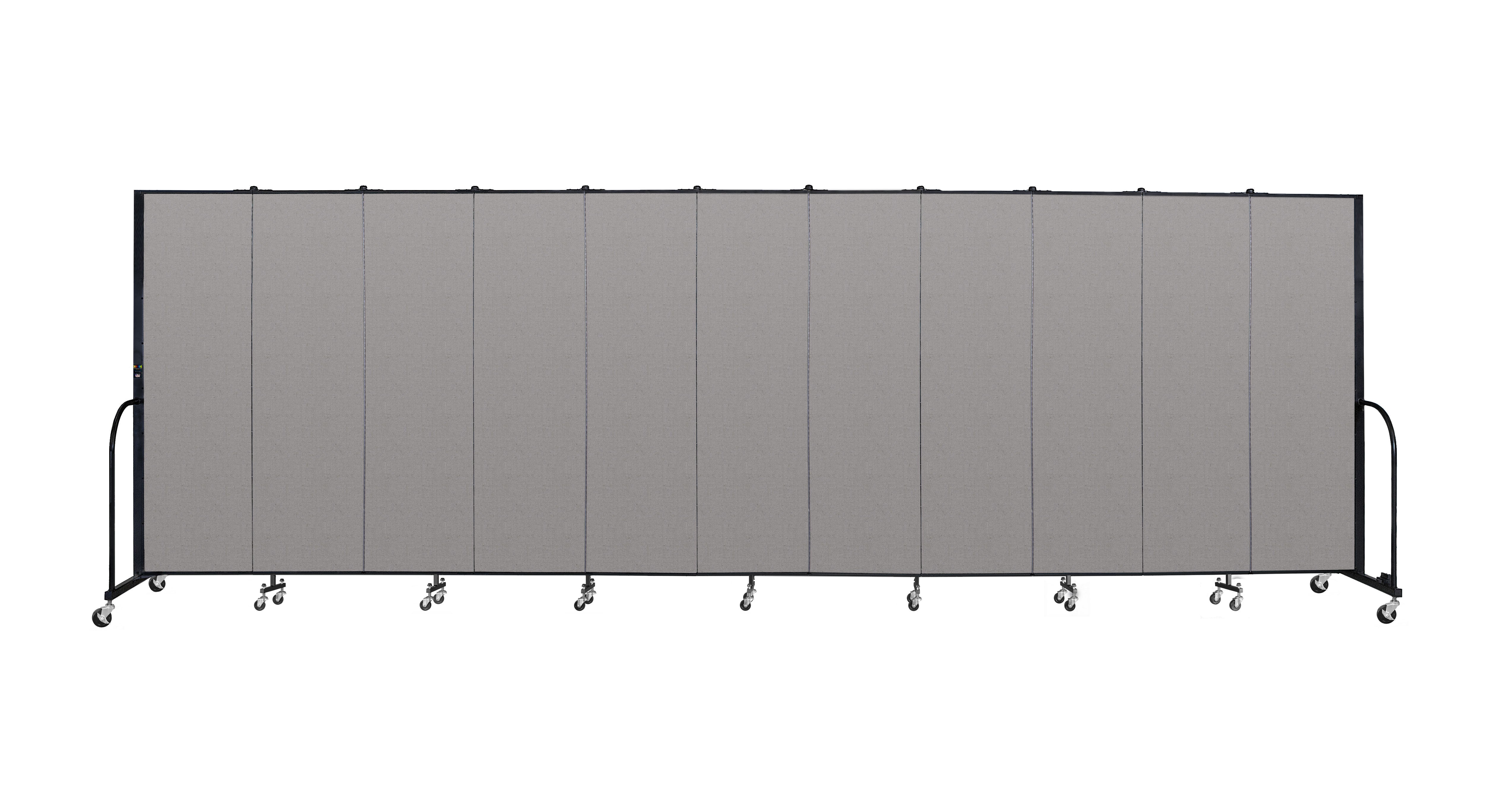 Signature Room Divider - 6' 8"H x 20' 5"L - 11 Panel, Granite, Vinyl