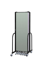 Signature Room Divider - 6' 8"H x 20' 5"L - 11 Panel, Mint, Vinyl