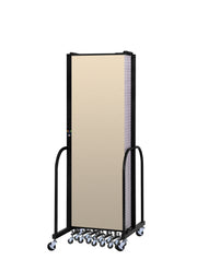 Signature Room Divider - 6' 8"H x 20' 5"L - 11 Panel, Hazelnut, Vinyl
