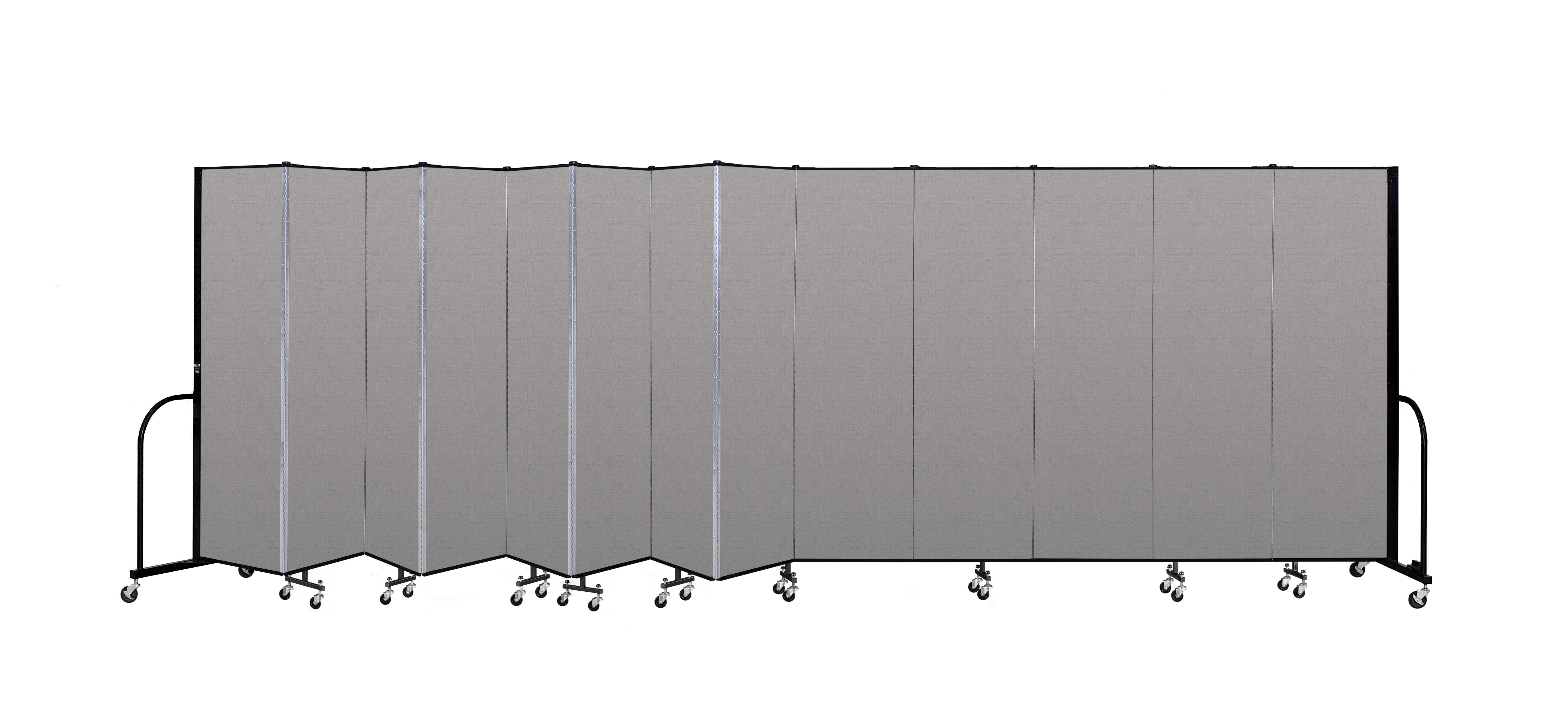 Signature Room Divider - 6' 8"H x 24' 1"L - 13 Panel, Granite, Vinyl