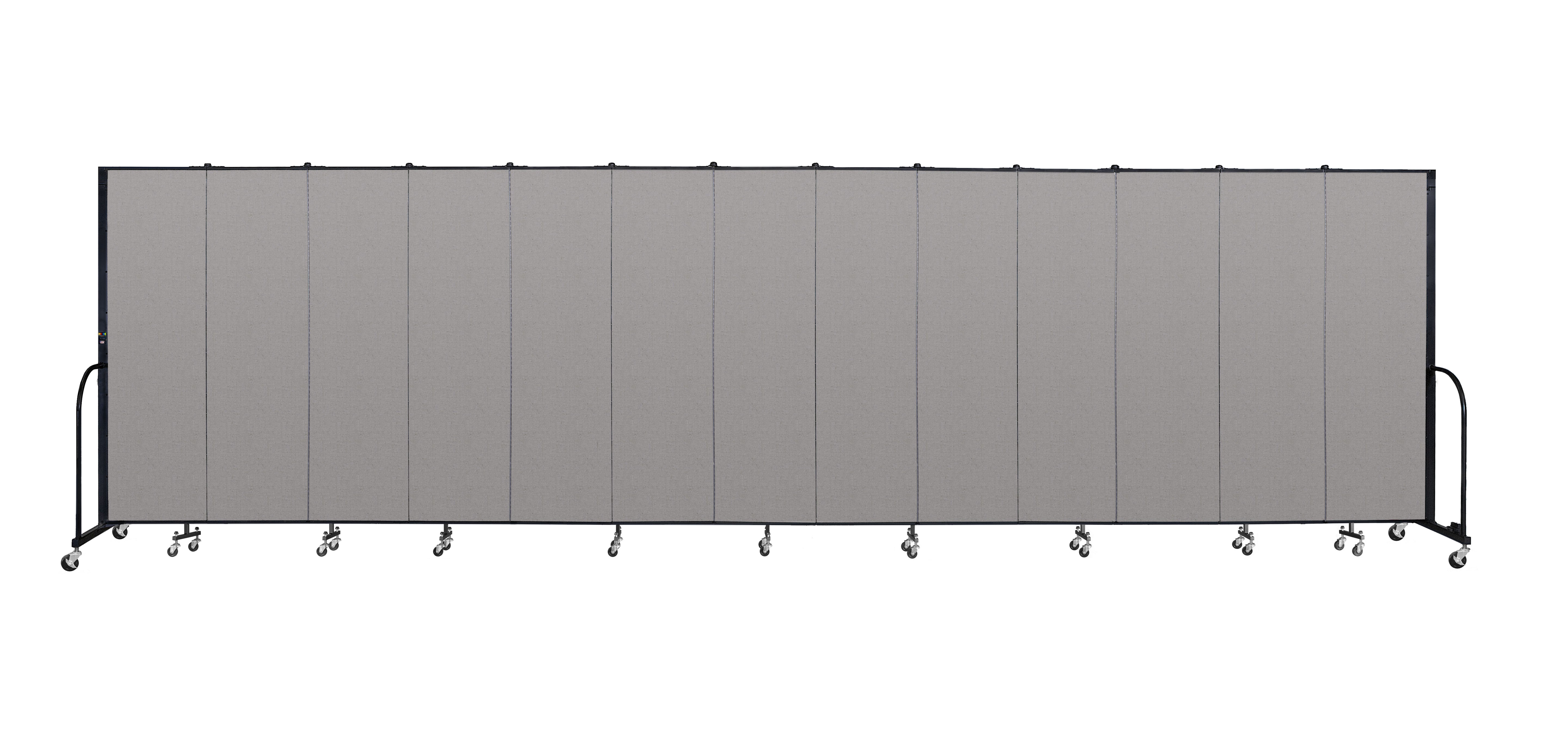 Signature Room Divider - 6' 8"H x 24' 1"L - 13 Panel, Granite, Vinyl