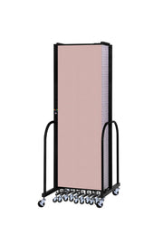Signature Room Divider - 6' 8"H x 24' 1"L - 13 Panel, Rasberry, Vinyl