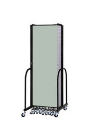 Signature Room Divider - 6' 8"H x 24' 1"L - 13 Panel, Mint, Vinyl
