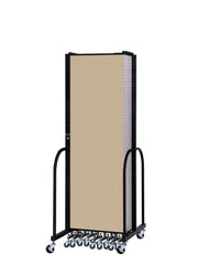 Signature Room Divider - 6' 8"H x 24' 1"L - 13 Panel, Sandalwood, Vinyl