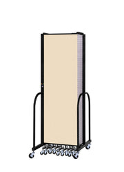 Signature Room Divider - 6' 8"H x 24' 1"L - 13 Panel, Hazelnut, Vinyl