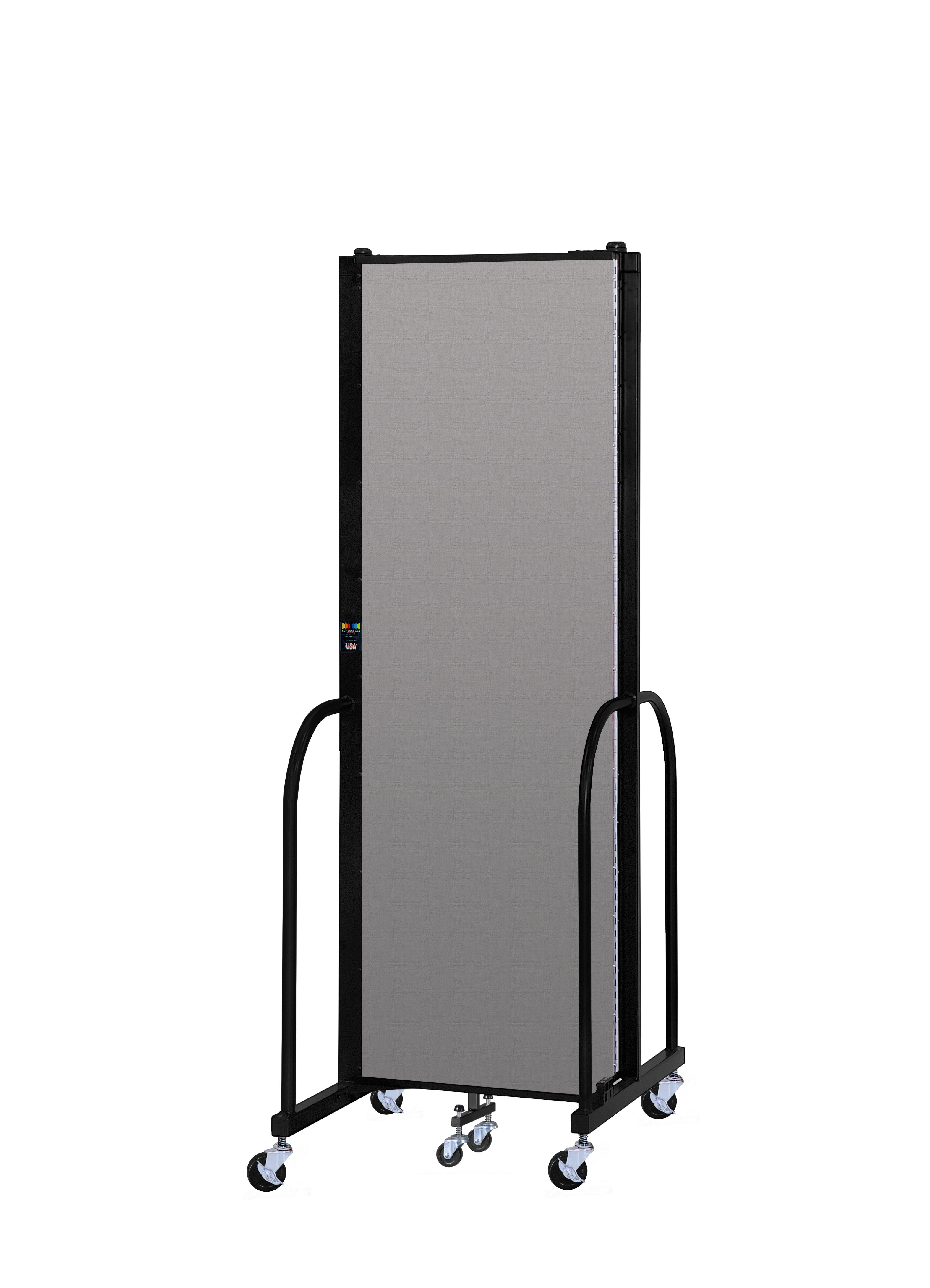 Signature Room Divider - 6' 8"H x 5' 9"L - 3 Panel, Granite, Vinyl