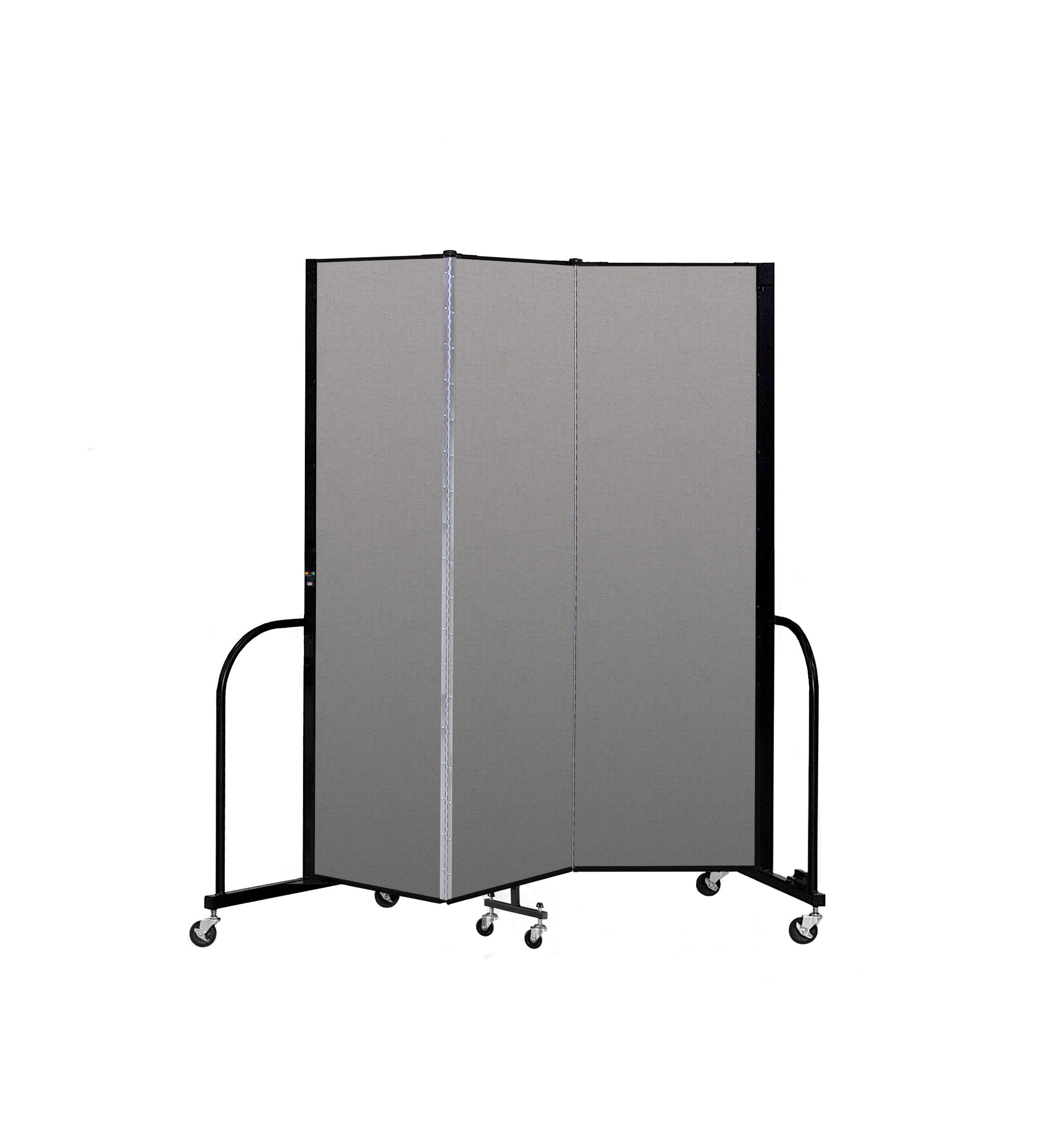 Signature Room Divider - 6' 8"H x 5' 9"L - 3 Panel, Granite, Vinyl