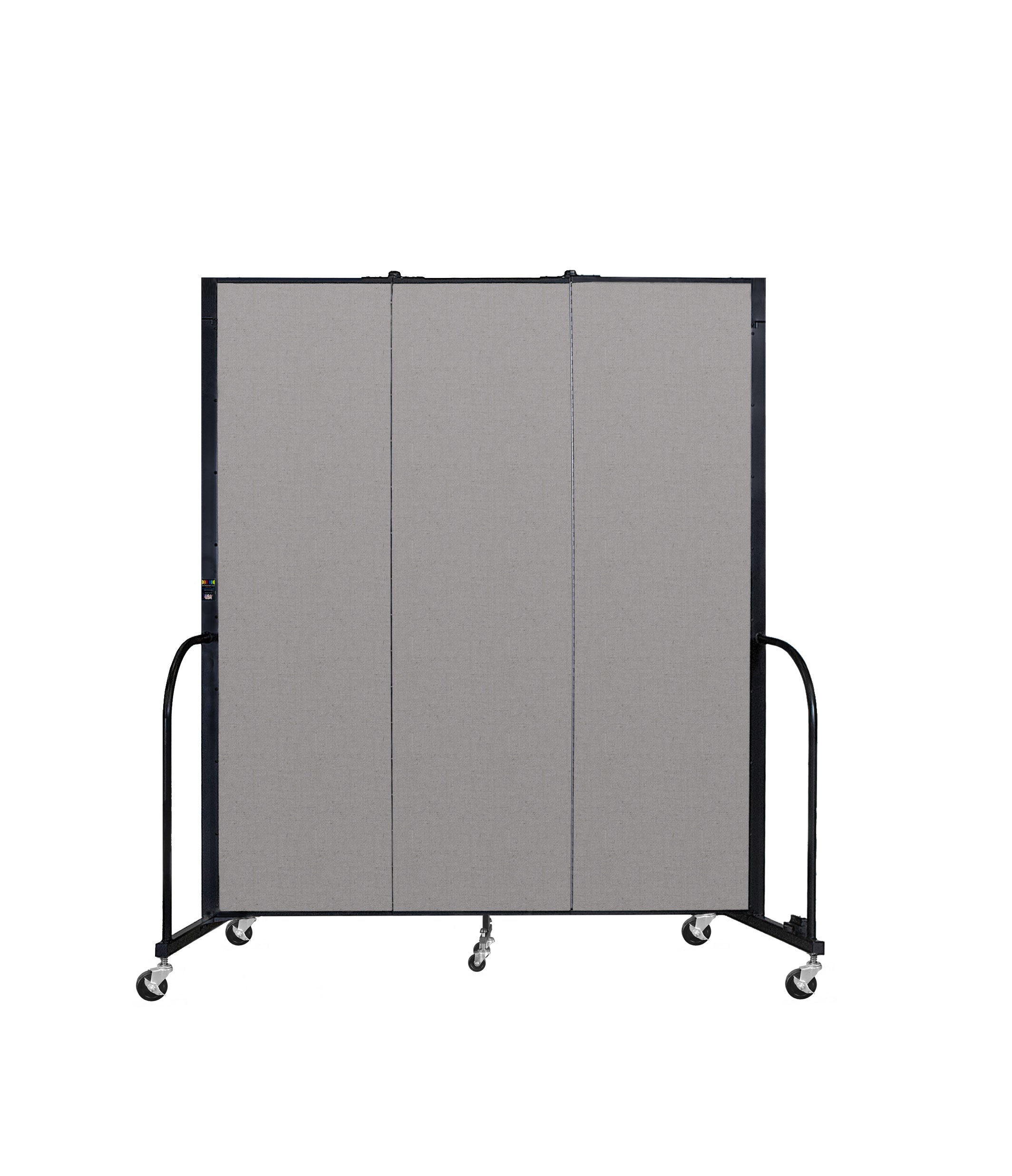 Signature Room Divider - 6' 8"H x 5' 9"L - 3 Panel, Granite, Vinyl