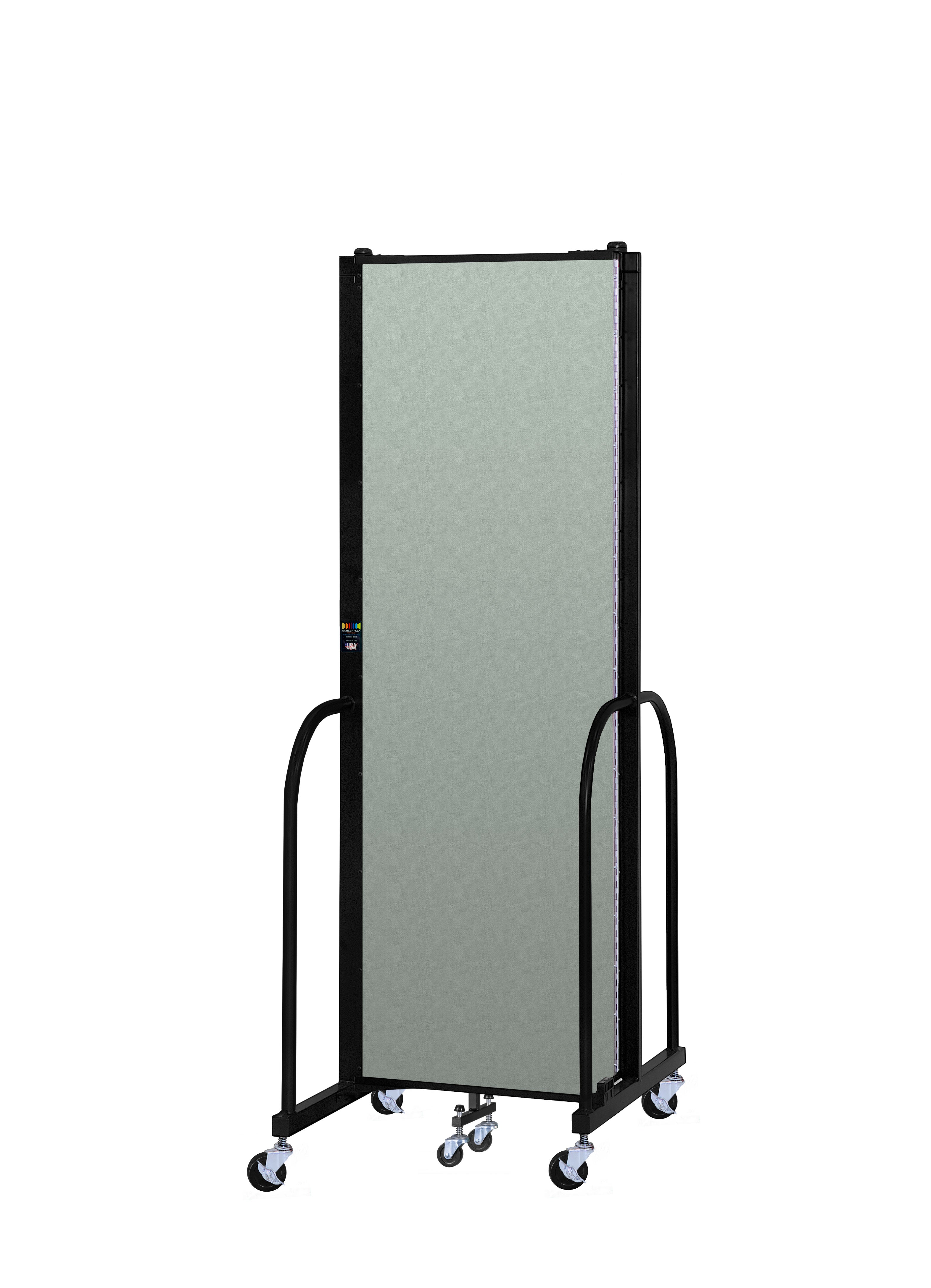 Signature Room Divider - 6' 8"H x 5' 9"L - 3 Panel, Mint, Vinyl