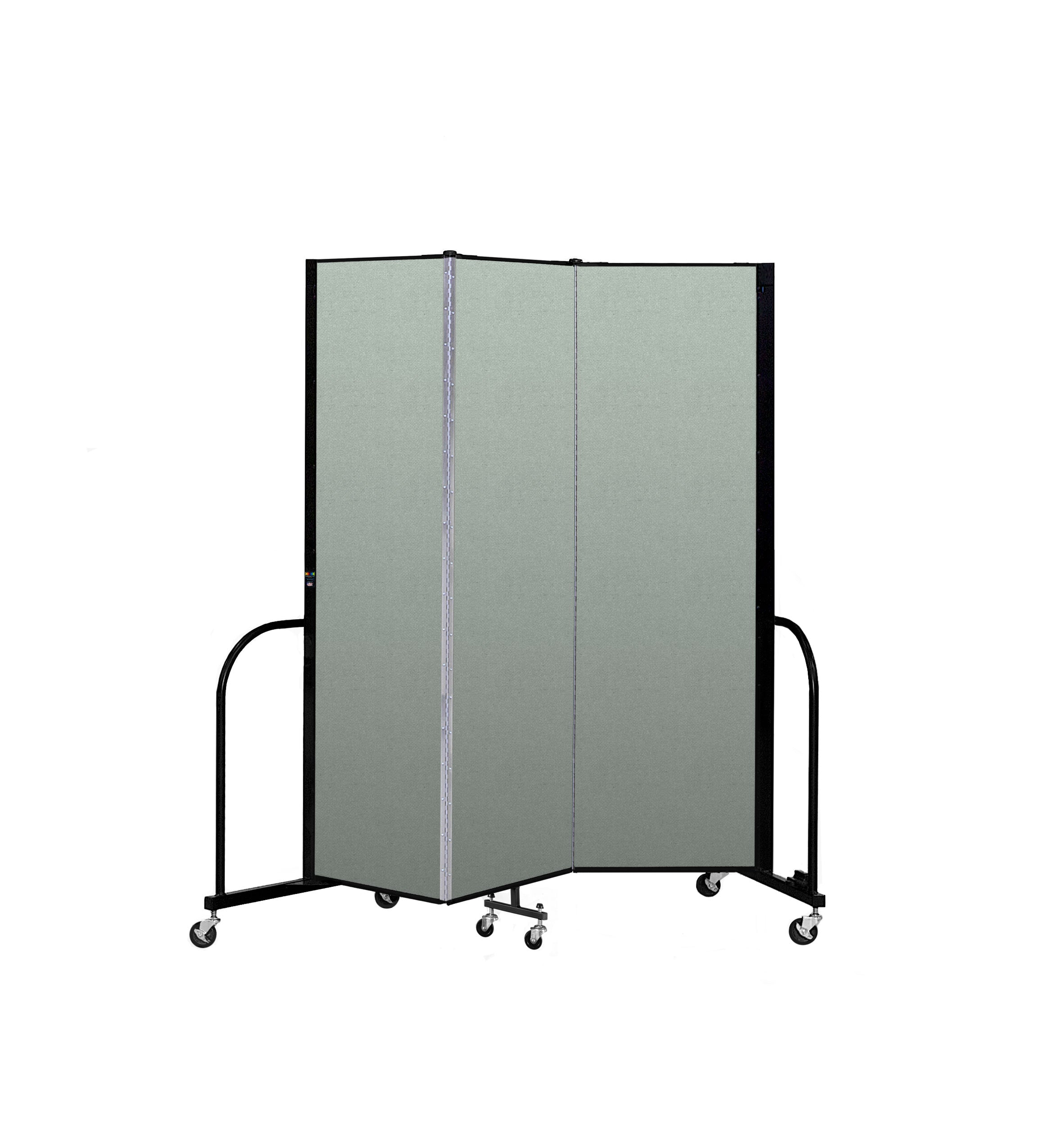 Signature Room Divider - 6' 8"H x 5' 9"L - 3 Panel, Mint, Vinyl