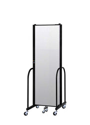 Signature Room Divider - 6' 8"H x 5' 9"L - 3 Panel, Ice, Vinyl