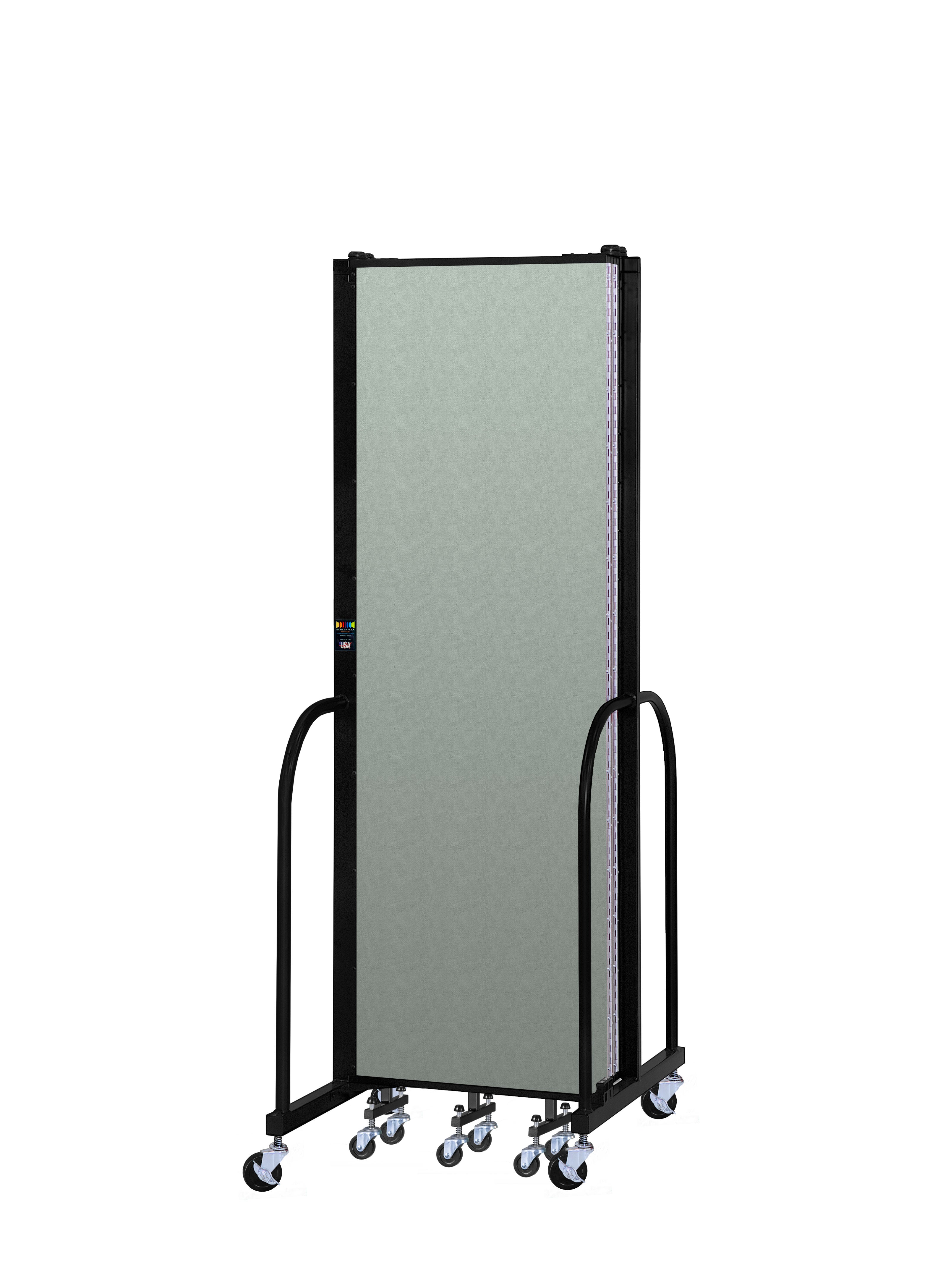 Signature Room Divider - 6' 8"H x 9' 5"L - 5 Panel, Mint, Vinyl