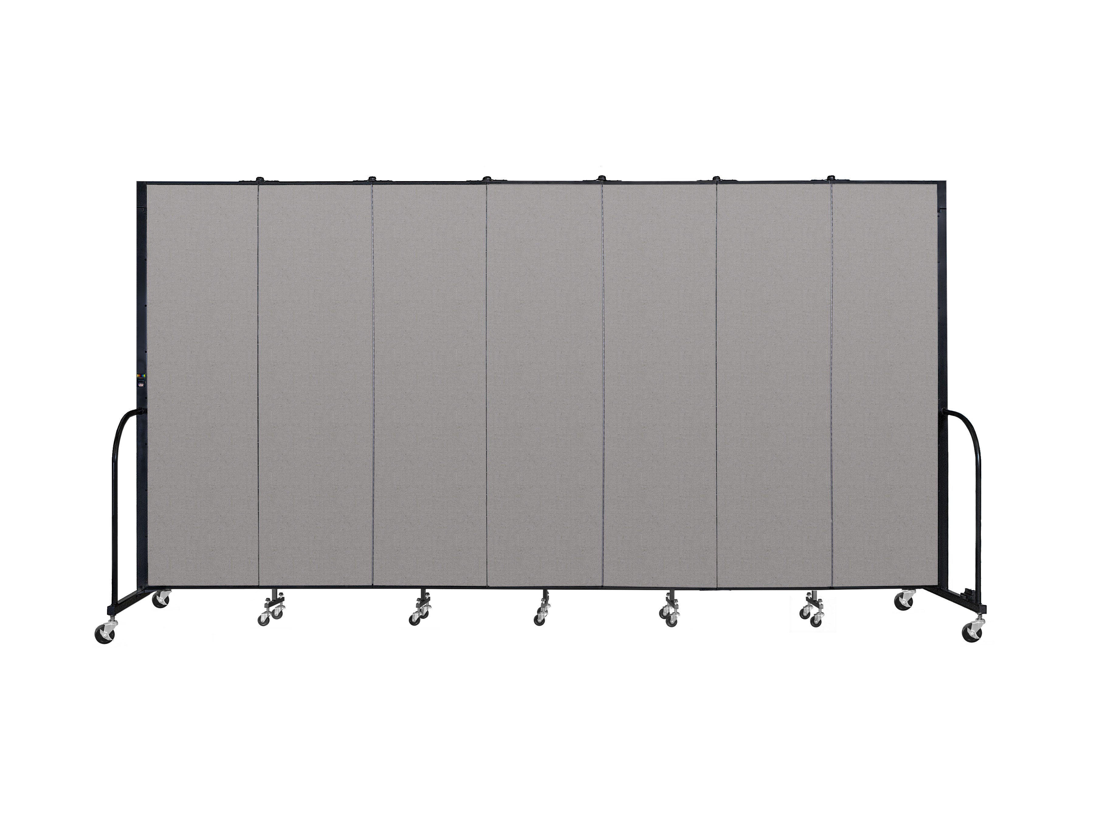 Signature Room Divider - 6' 8"H x 13' 1"L - 7 Panel, Granite, Vinyl