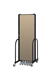 Signature Room Divider - 6' 8"H x 13' 1"L - 7 Panel, Sandalwood, Vinyl