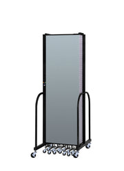 Signature Room Divider - 6' 8"H x 16' 9"L - 9 Panel, Blue Tide, Vinyl