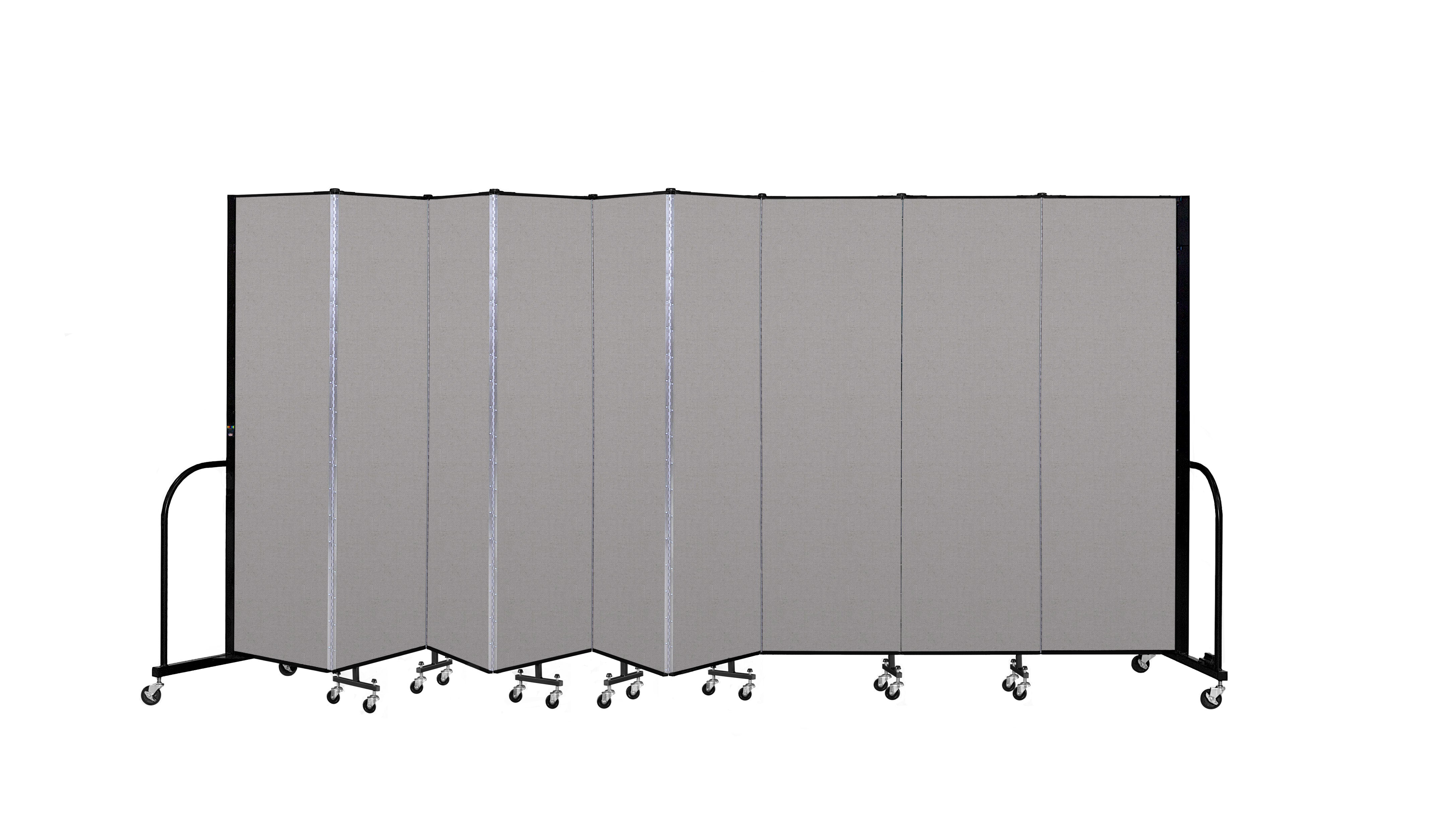 Signature Room Divider - 6' 8"H x 16' 9"L - 9 Panel, Granite, Vinyl
