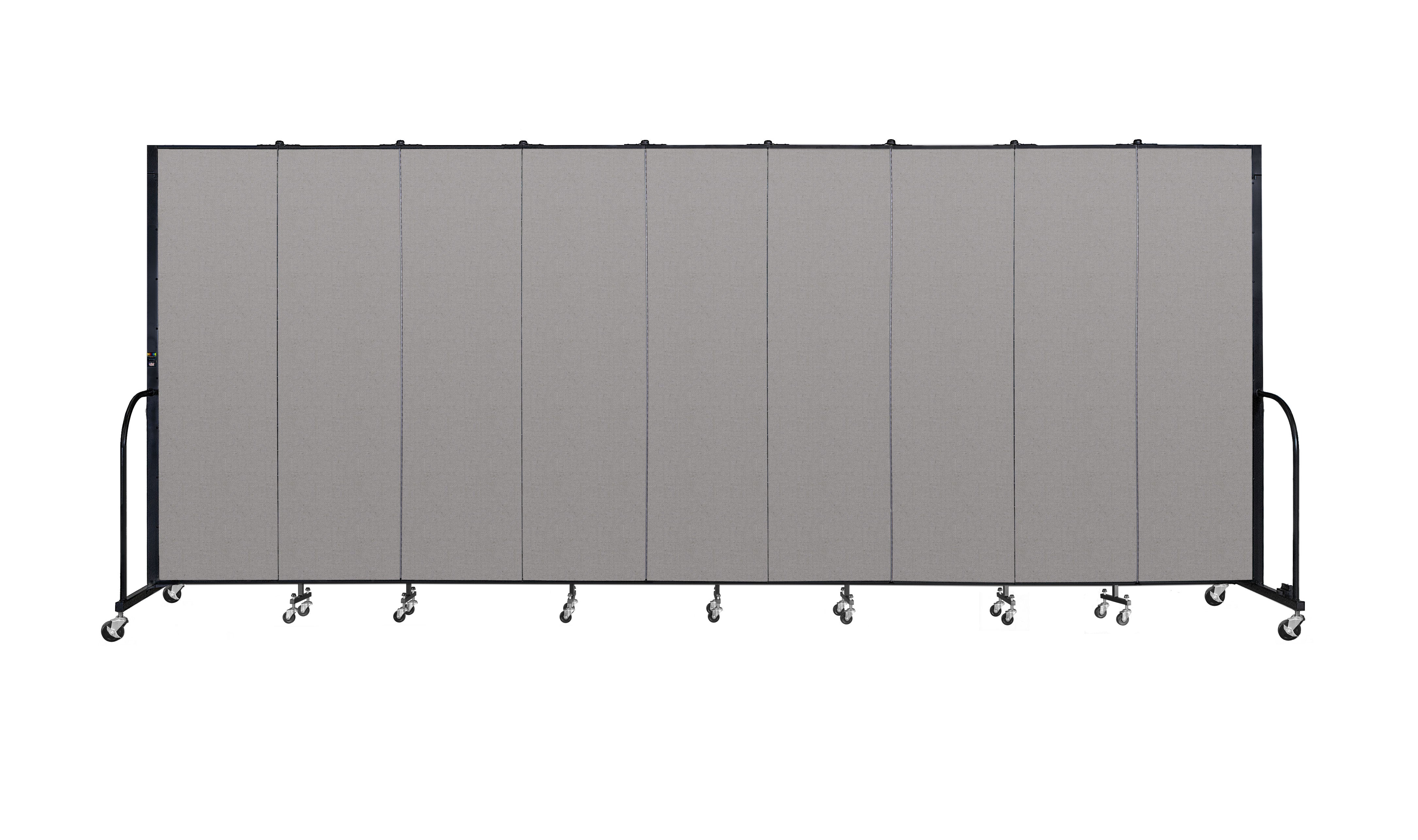 Signature Room Divider - 6' 8"H x 16' 9"L - 9 Panel, Granite, Vinyl