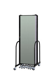 Signature Room Divider - 6' 8"H x 16' 9"L - 9 Panel, Mint, Vinyl