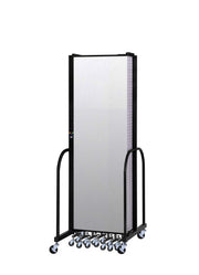 Signature Room Divider - 6' 8"H x 16' 9"L - 9 Panel, Ice, Vinyl