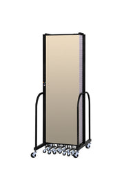 Signature Room Divider - 6' 8"H x 16' 9"L - 9 Panel, Hazelnut, Vinyl