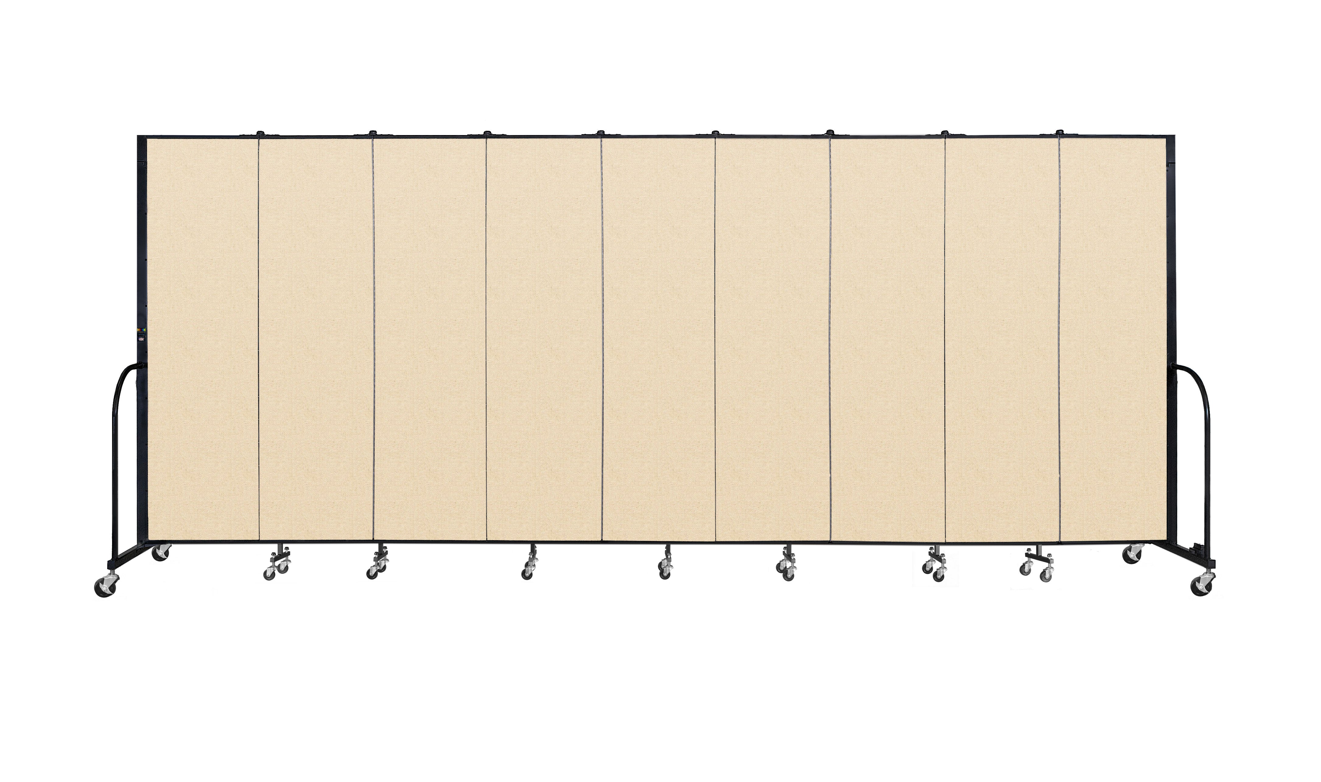 Signature Room Divider - 6' 8"H x 16' 9"L - 9 Panel, Hazelnut, Vinyl