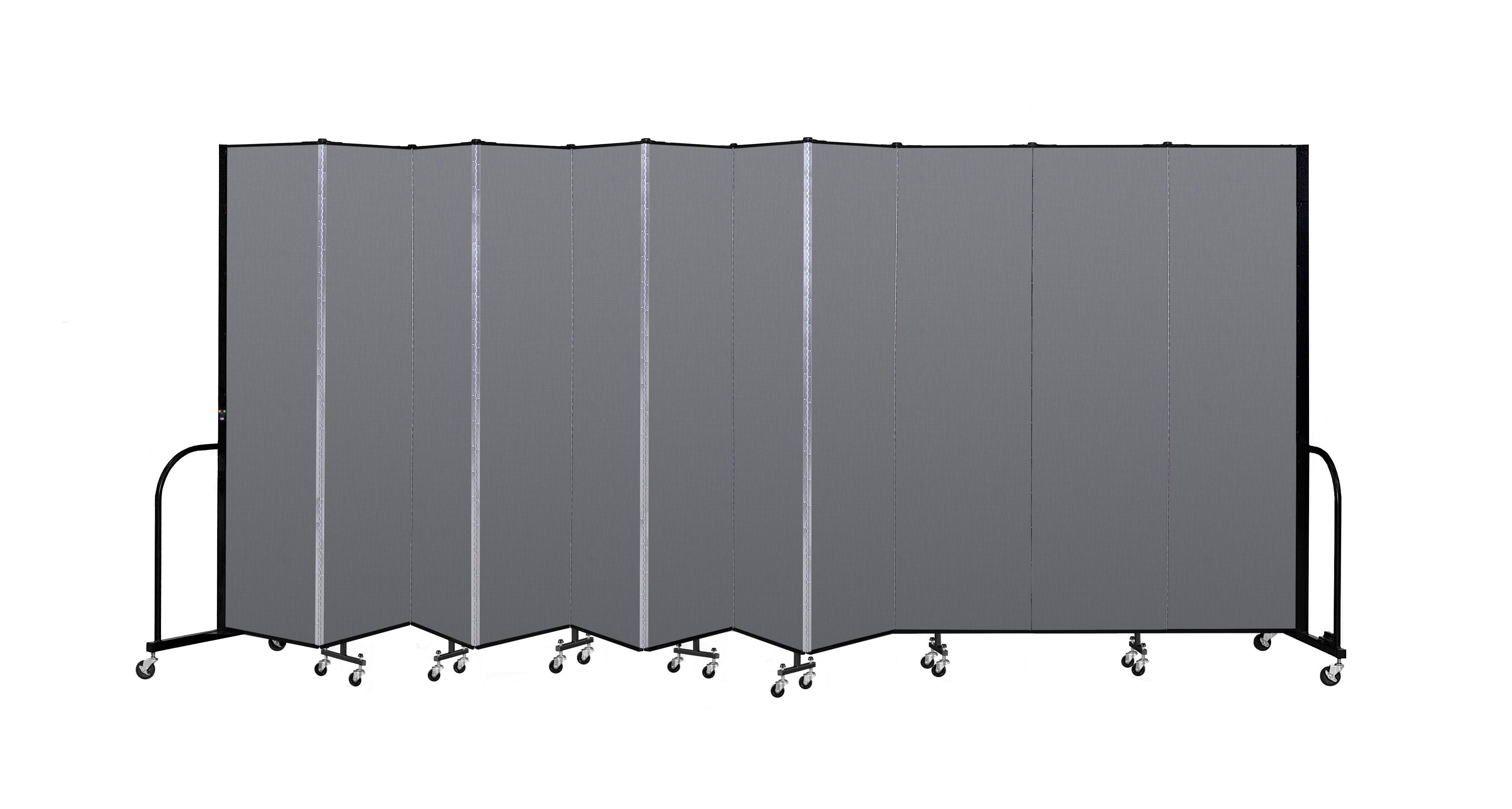 Signature Room Divider - 7' 4"H x 20' 5"L - 11 Panel, Stone, Fabric