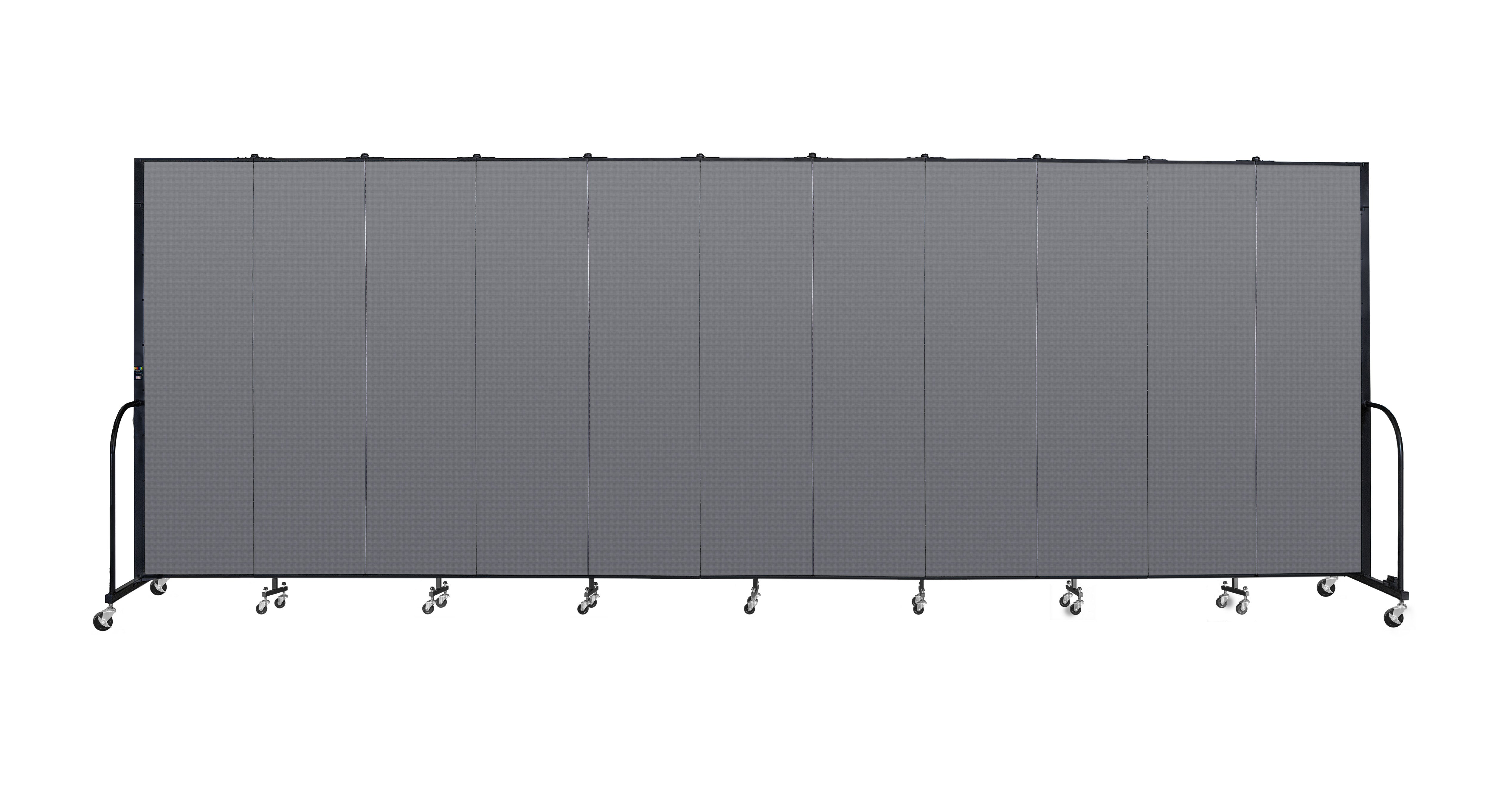 Signature Room Divider - 7' 4"H x 20' 5"L - 11 Panel, Stone, Fabric