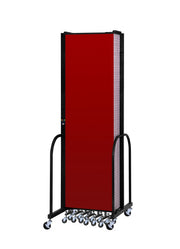 Signature Room Divider - 7' 4"H x 20' 5"L - 11 Panel, Primary Red, Fabric