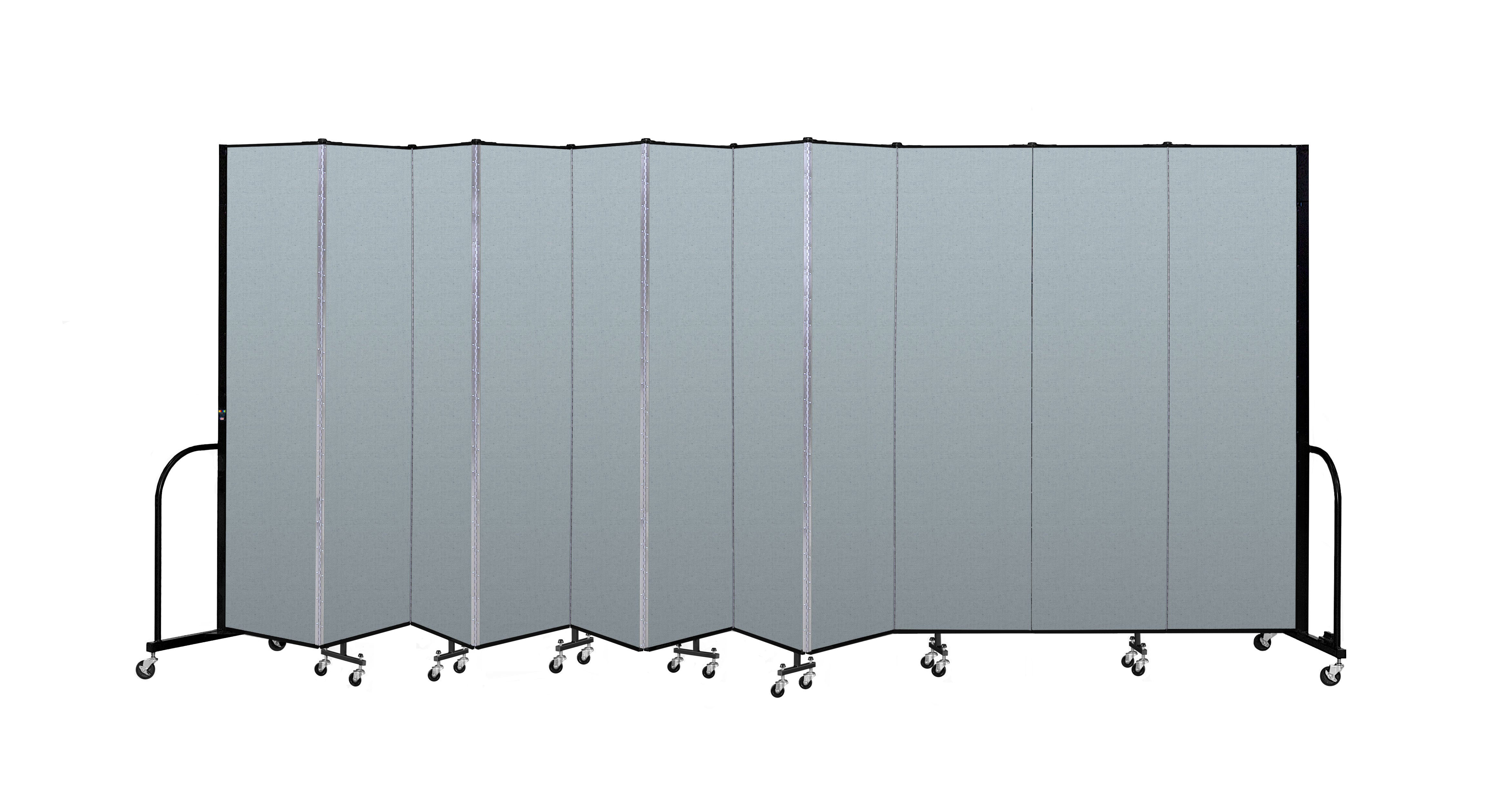 Signature Room Divider - 7' 4"H x 20' 5"L - 11 Panel, Blue Tide, Vinyl