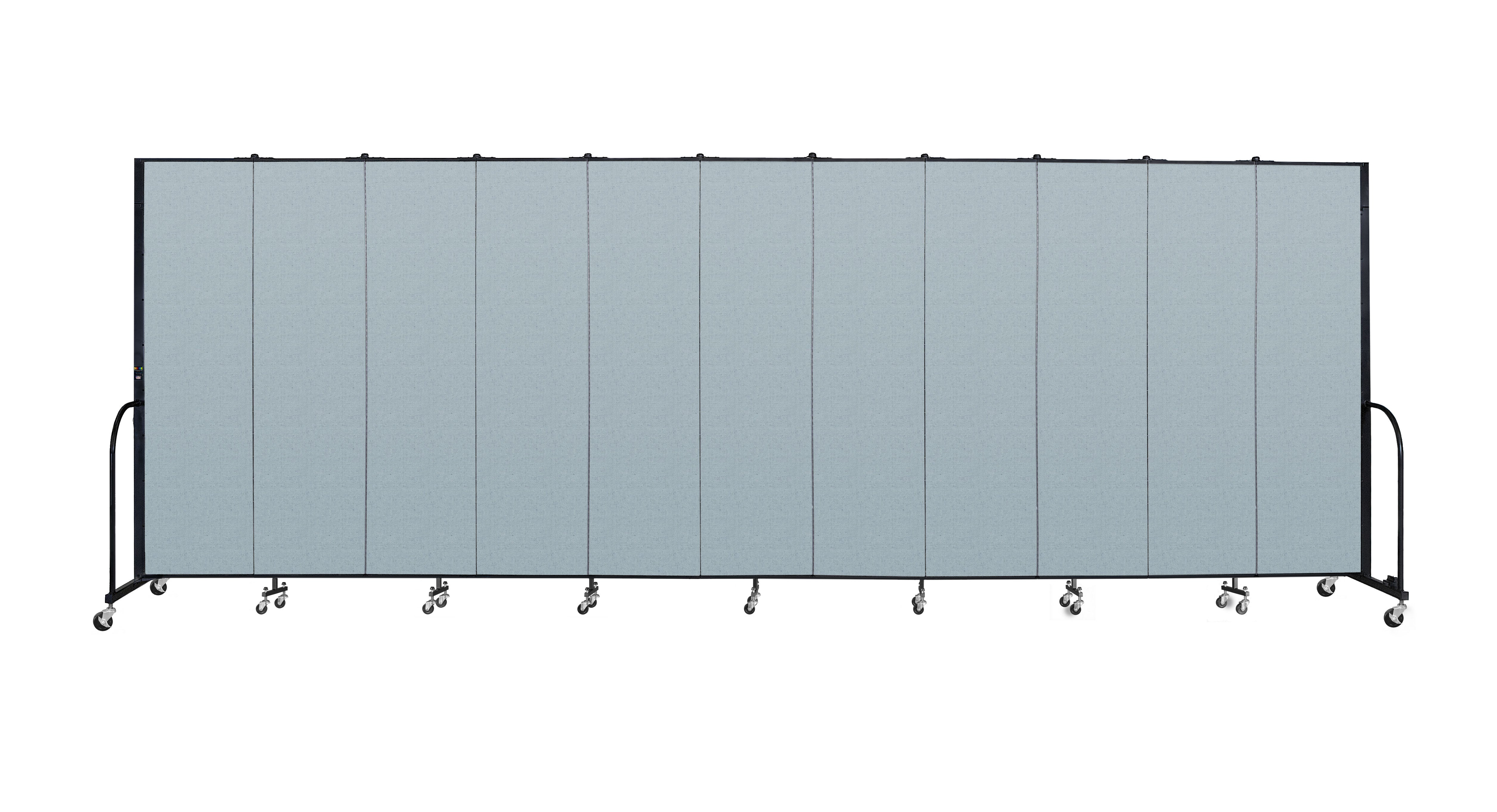 Signature Room Divider - 7' 4"H x 20' 5"L - 11 Panel, Blue Tide, Vinyl