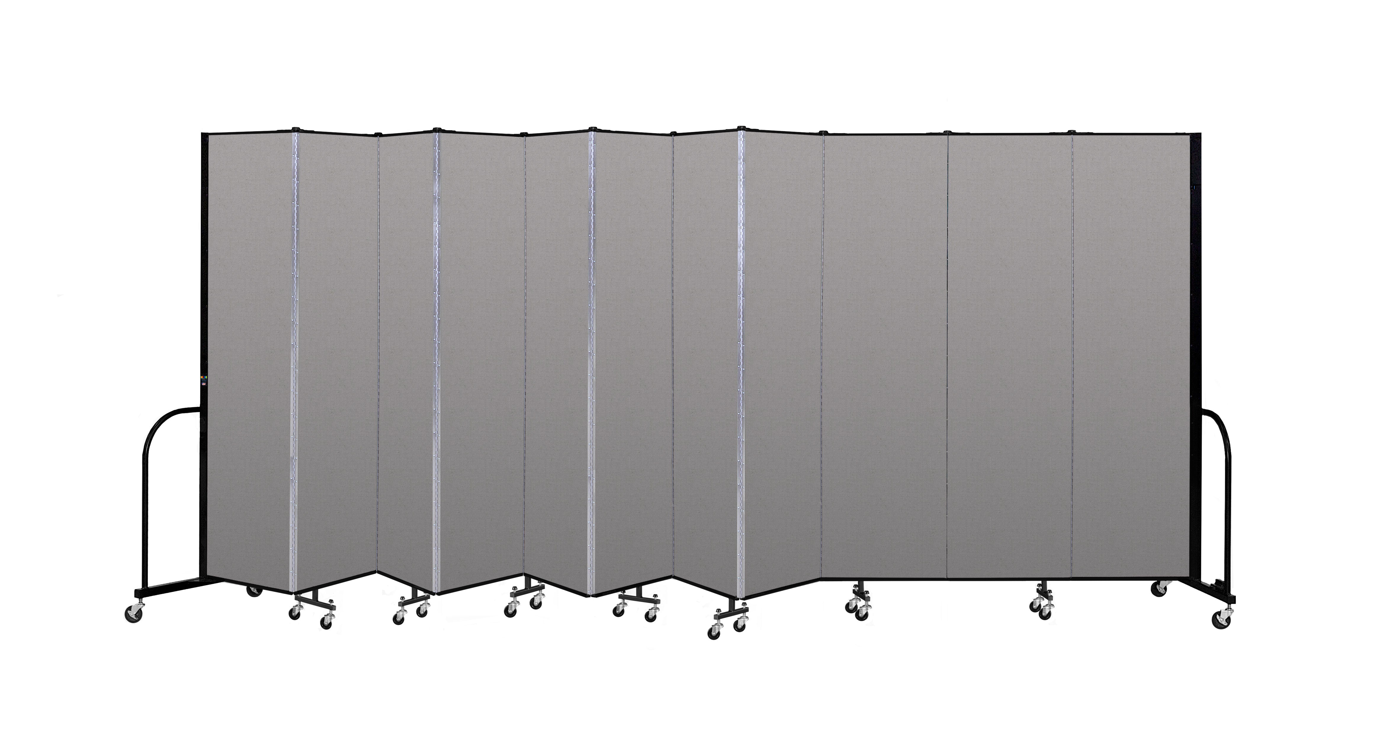Signature Room Divider - 7' 4"H x 20' 5"L - 11 Panel, Granite, Vinyl