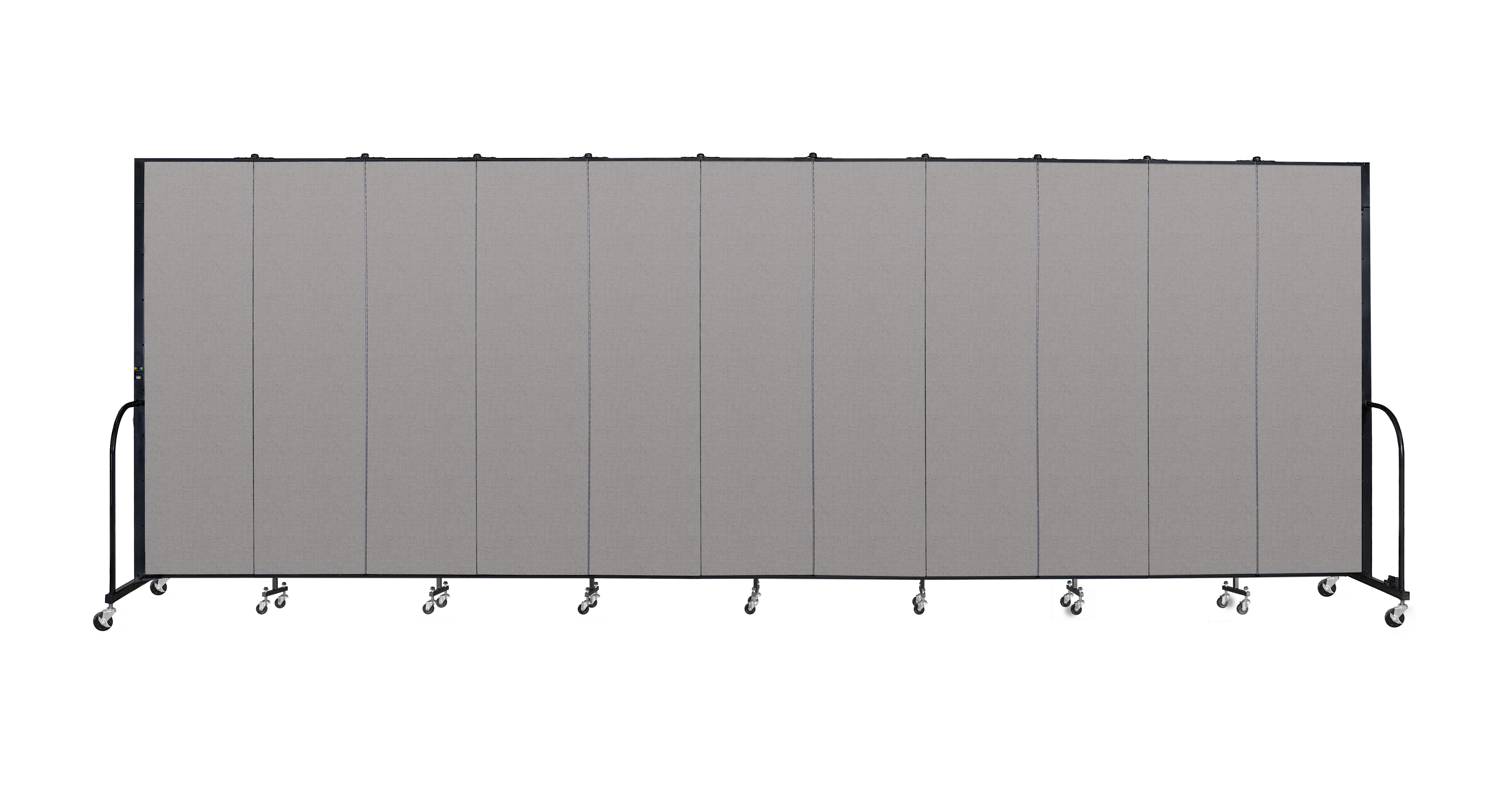 Signature Room Divider - 7' 4"H x 20' 5"L - 11 Panel, Granite, Vinyl