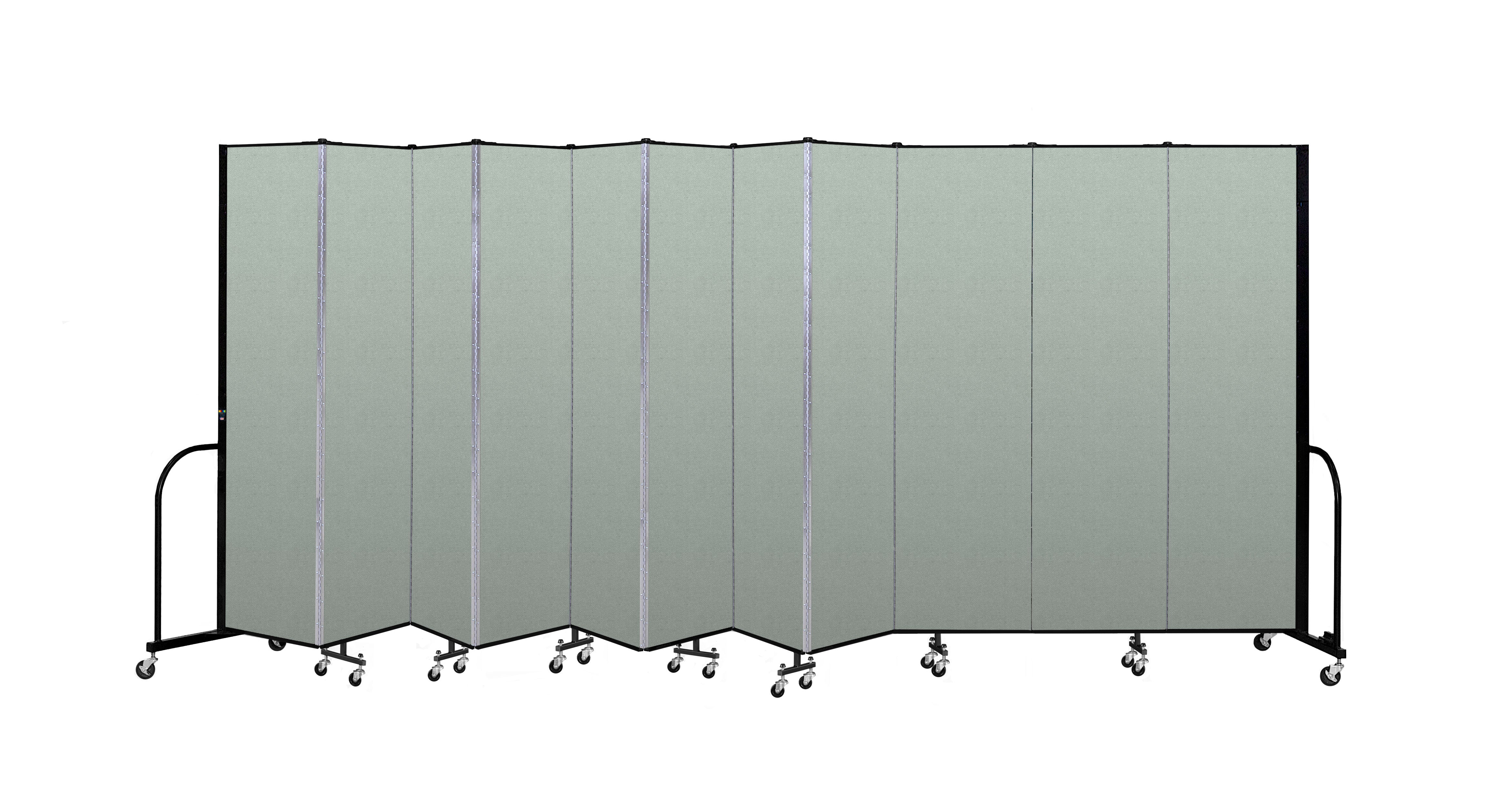 Signature Room Divider - 7' 4"H x 20' 5"L - 11 Panel, Mint, Vinyl