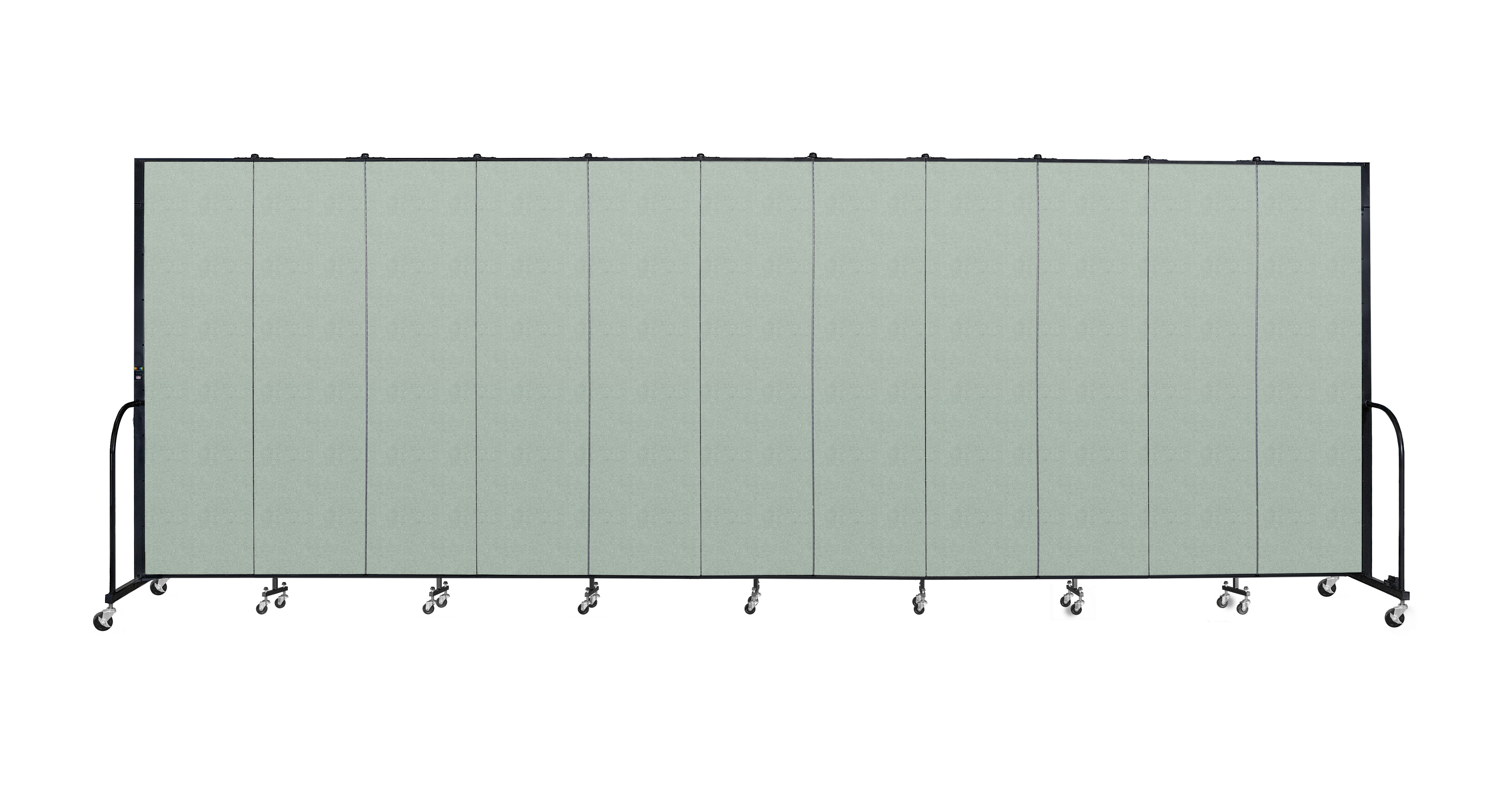 Signature Room Divider - 7' 4"H x 20' 5"L - 11 Panel, Mint, Vinyl