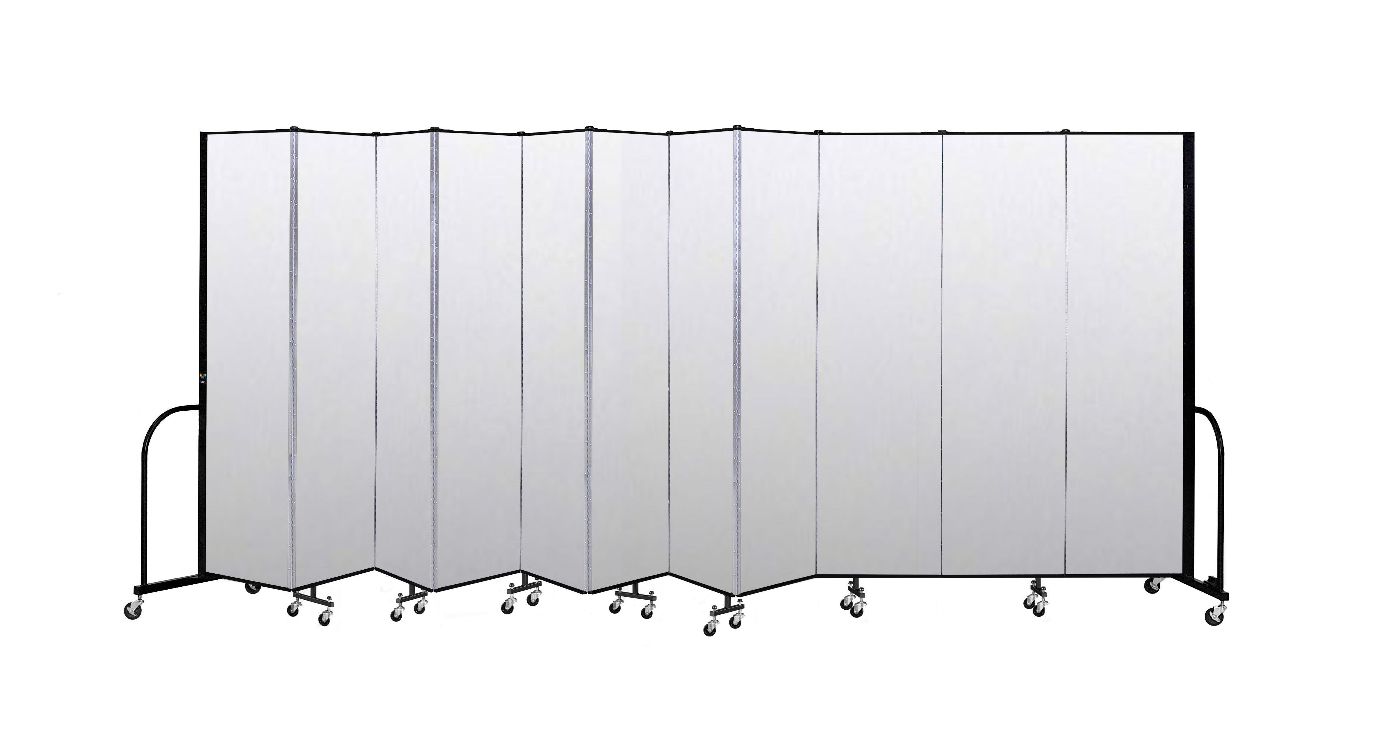 Signature Room Divider - 7' 4"H x 20' 5"L - 11 Panel, Ice, Vinyl
