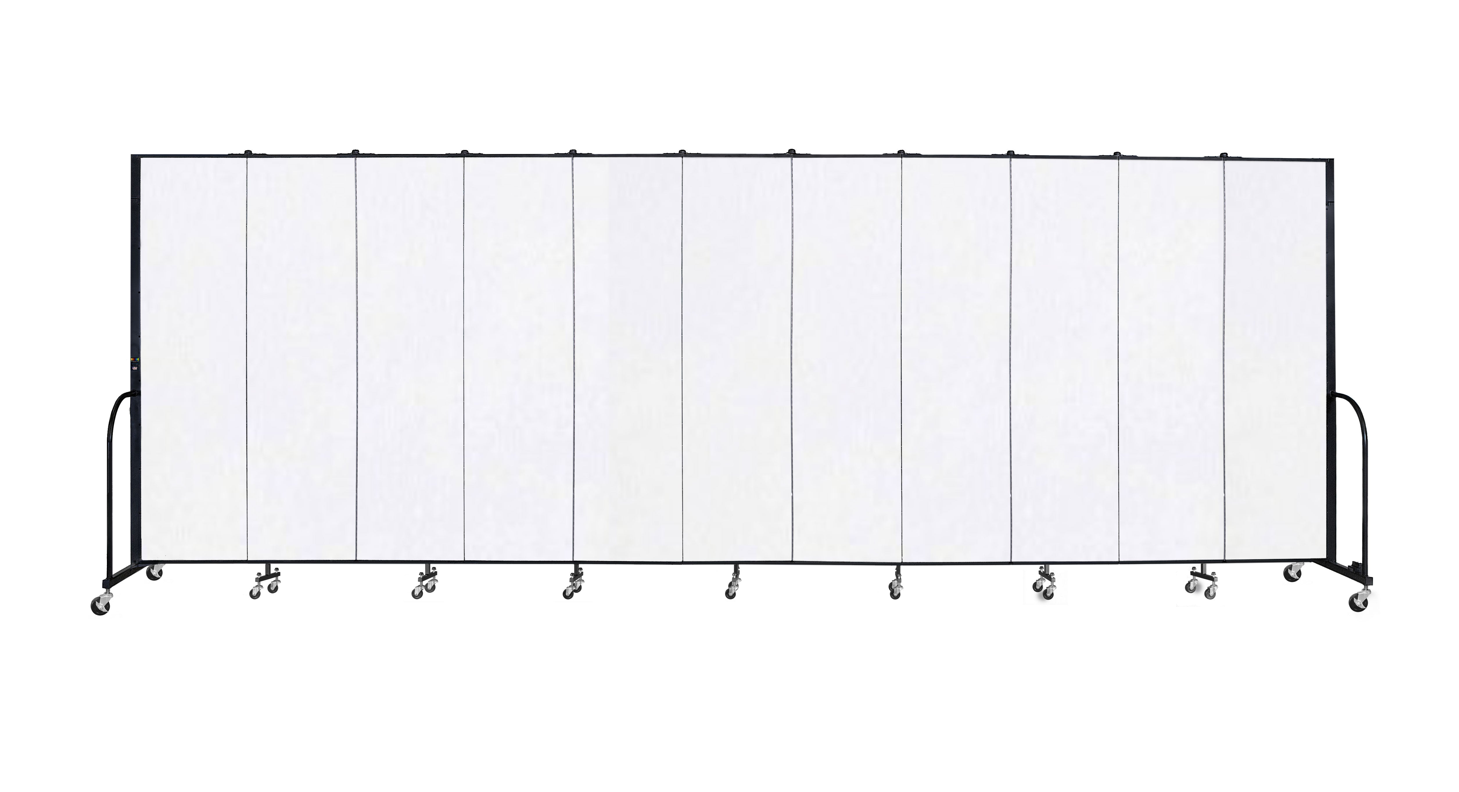Signature Room Divider - 7' 4"H x 20' 5"L - 11 Panel, Ice, Vinyl