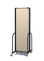 Signature Room Divider - 7' 4"H x 20' 5"L - 11 Panel, Hazelnut, Vinyl