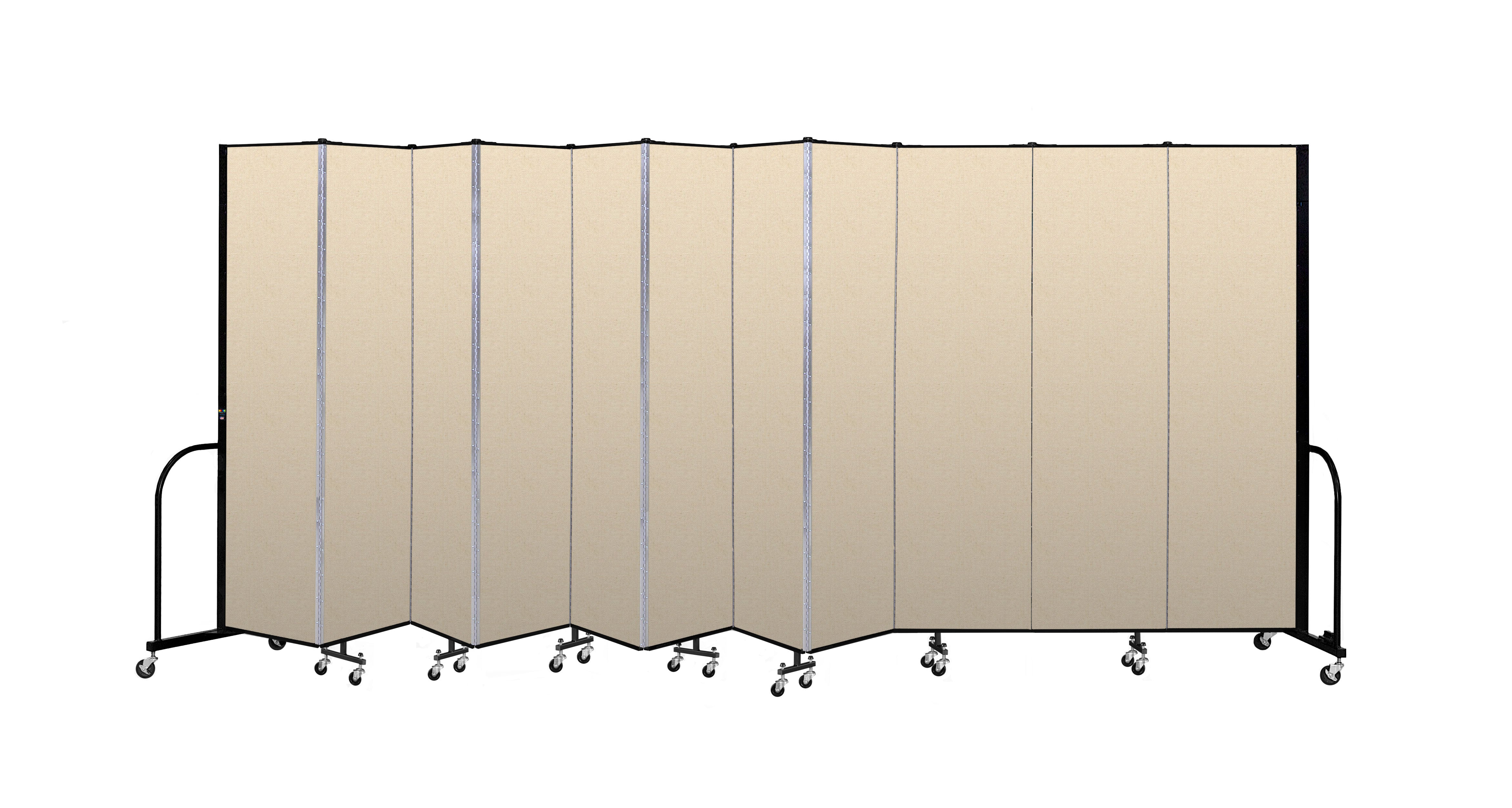 Signature Room Divider - 7' 4"H x 20' 5"L - 11 Panel, Hazelnut, Vinyl