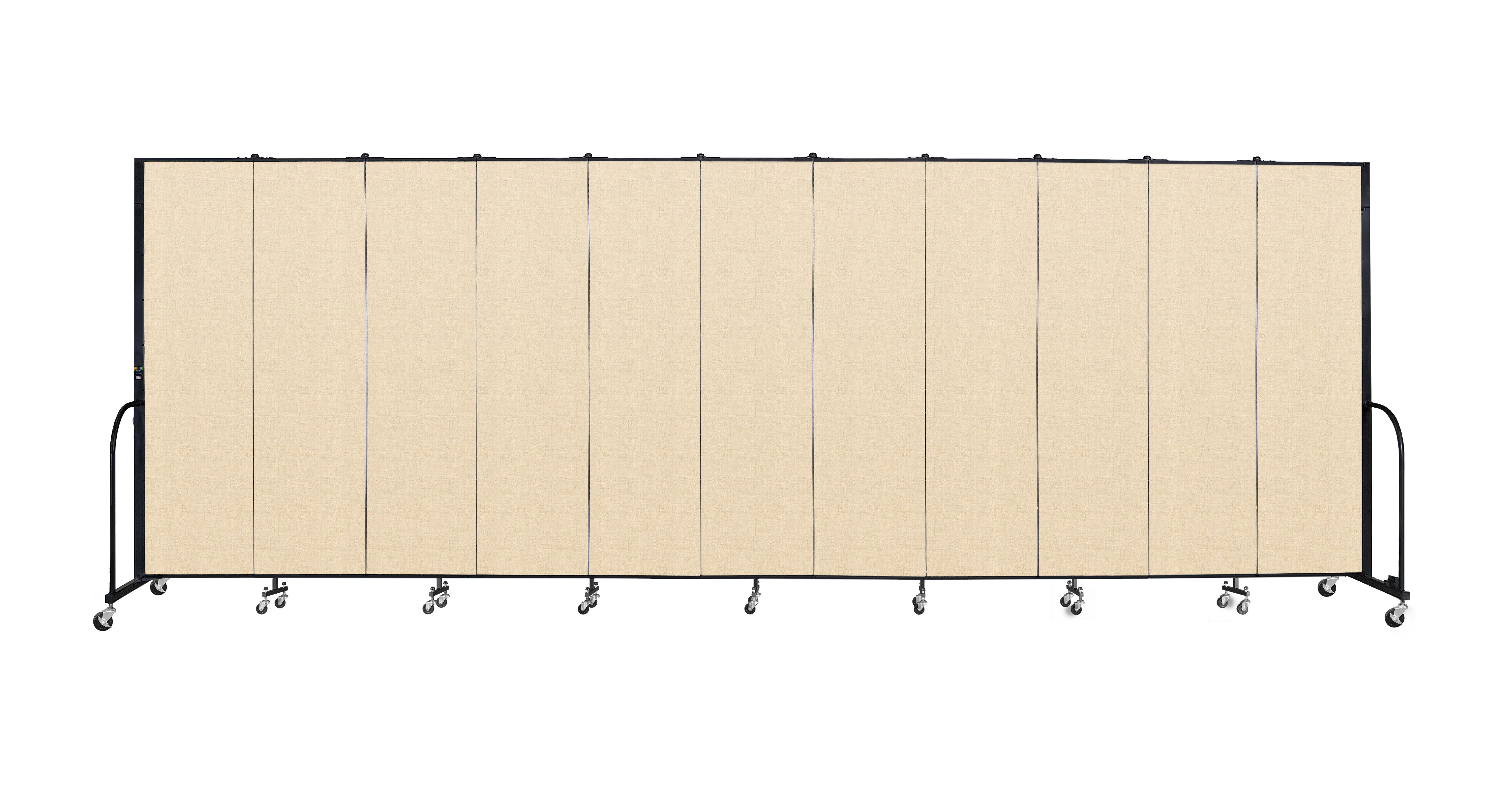 Signature Room Divider - 7' 4"H x 20' 5"L - 11 Panel, Hazelnut, Vinyl