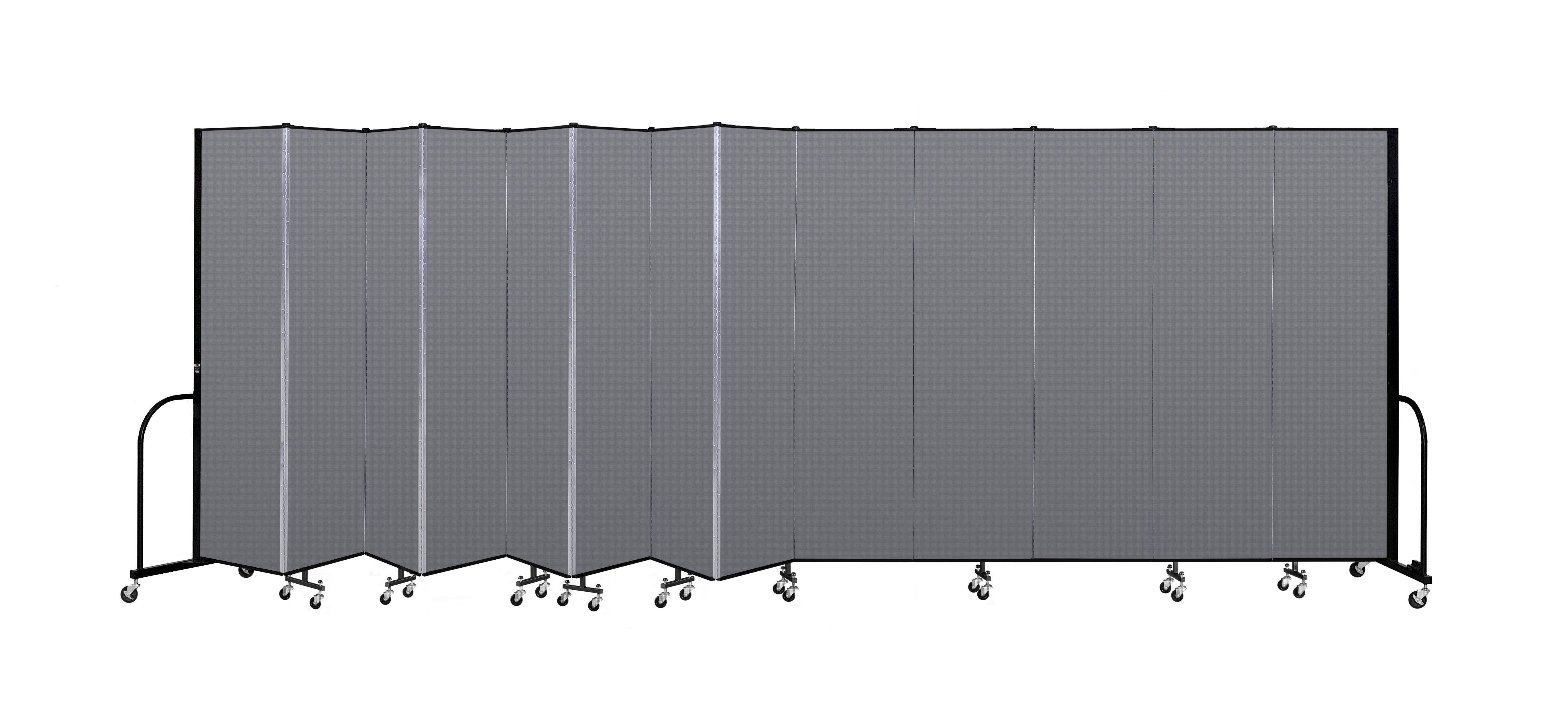Signature Room Divider - 7' 4"H x 24' 1"L - 13 Panel, Stone, Fabric