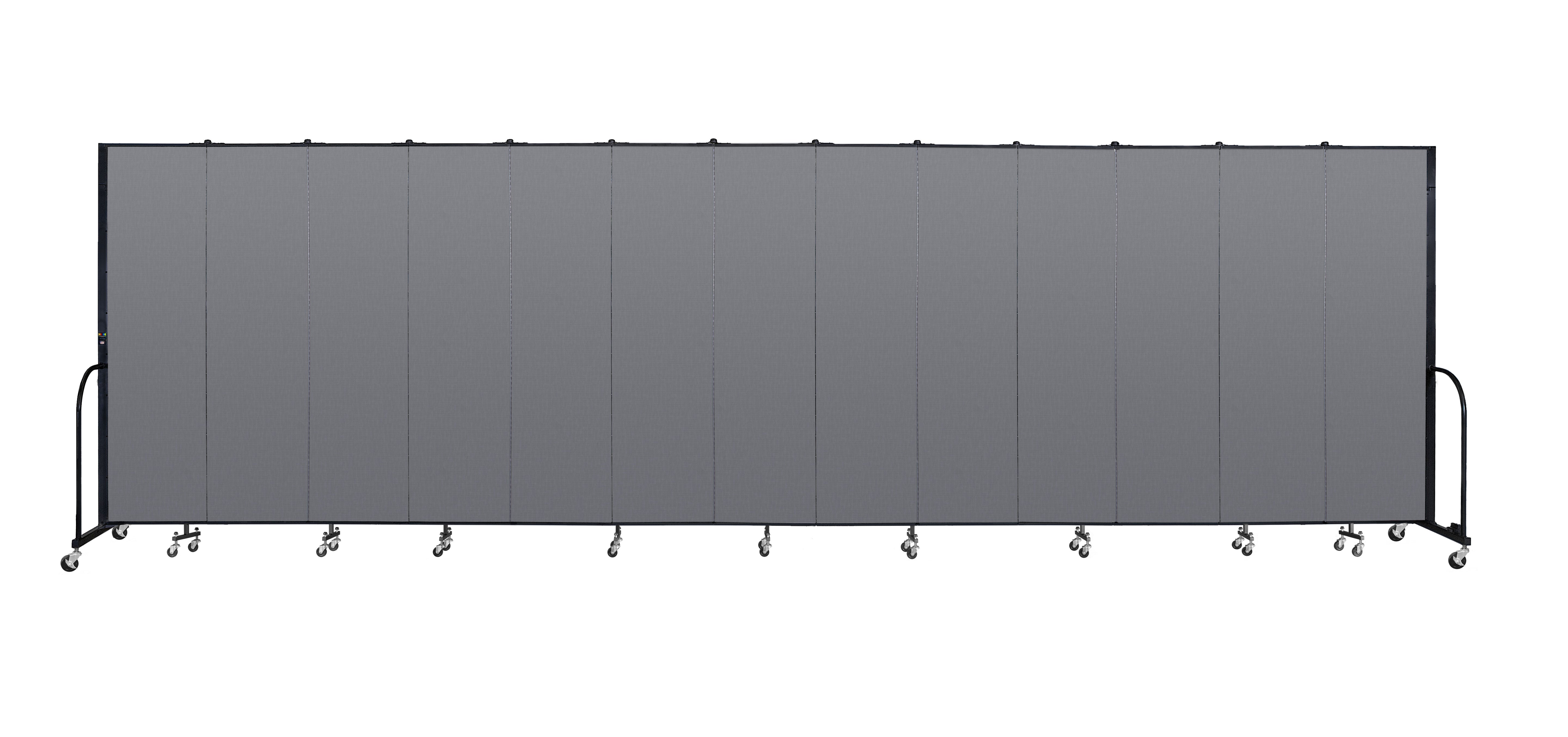 Signature Room Divider - 7' 4"H x 24' 1"L - 13 Panel, Stone, Fabric