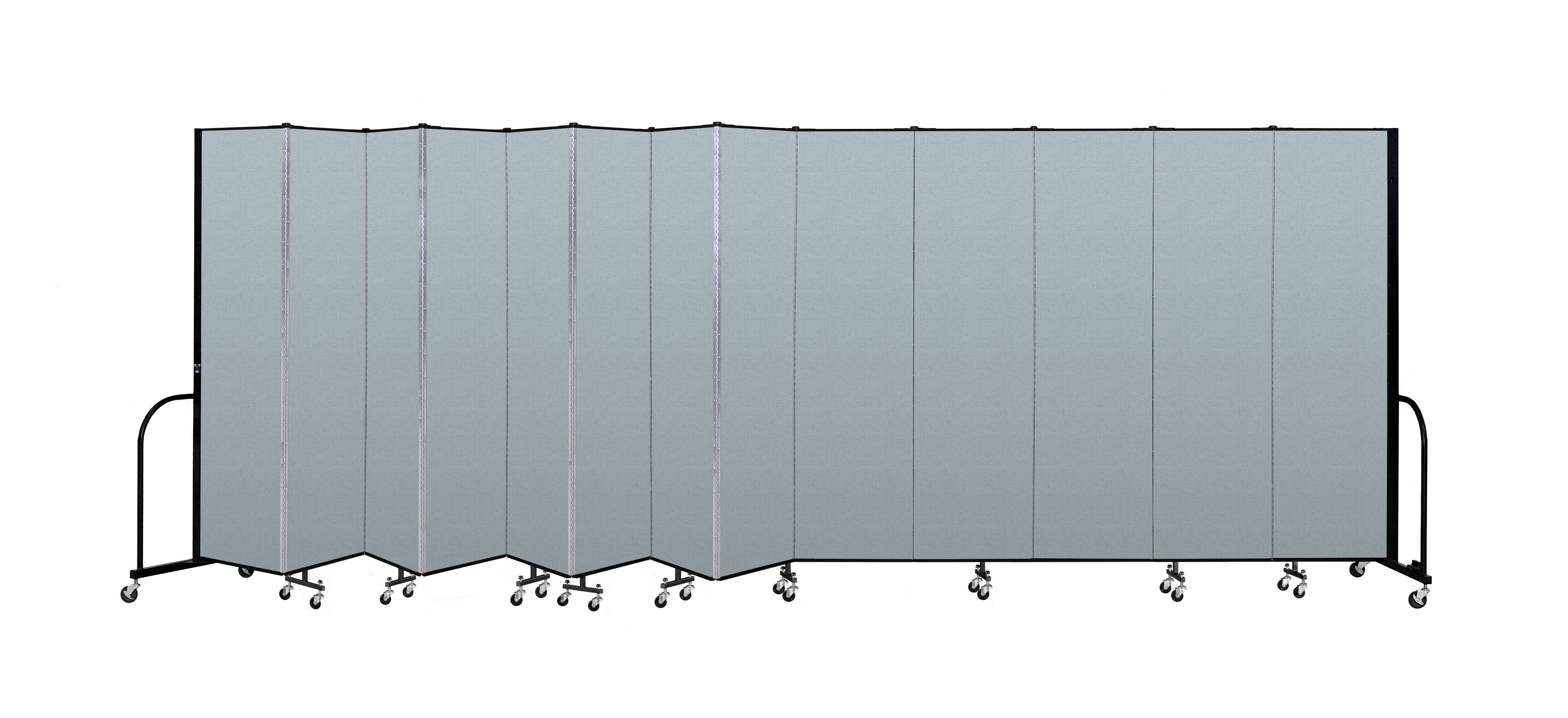Signature Room Divider - 7' 4"H x 24' 1"L - 13 Panel, Blue Tide, Vinyl