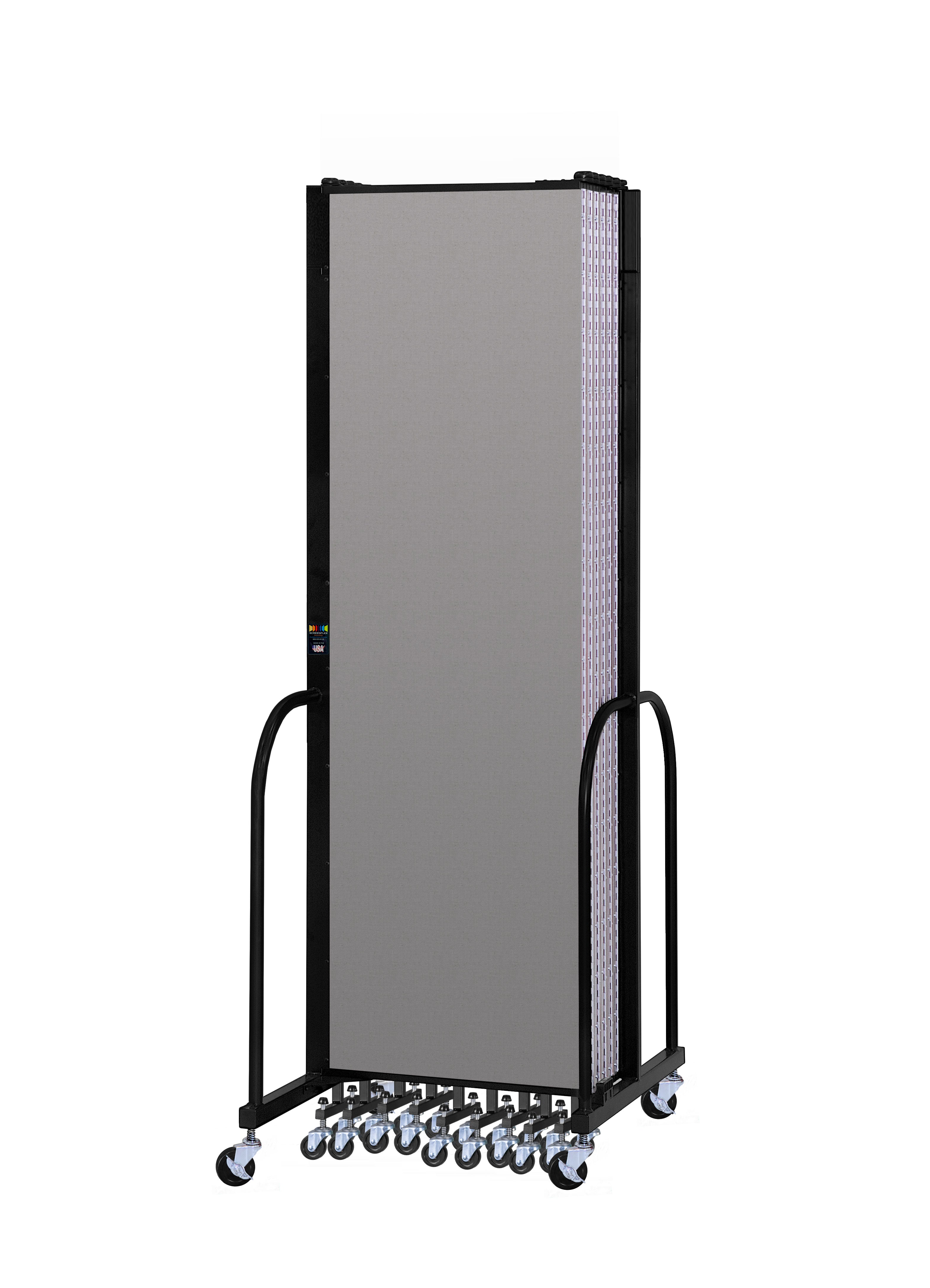 Signature Room Divider - 7' 4"H x 24' 1"L - 13 Panel, Granite, Vinyl