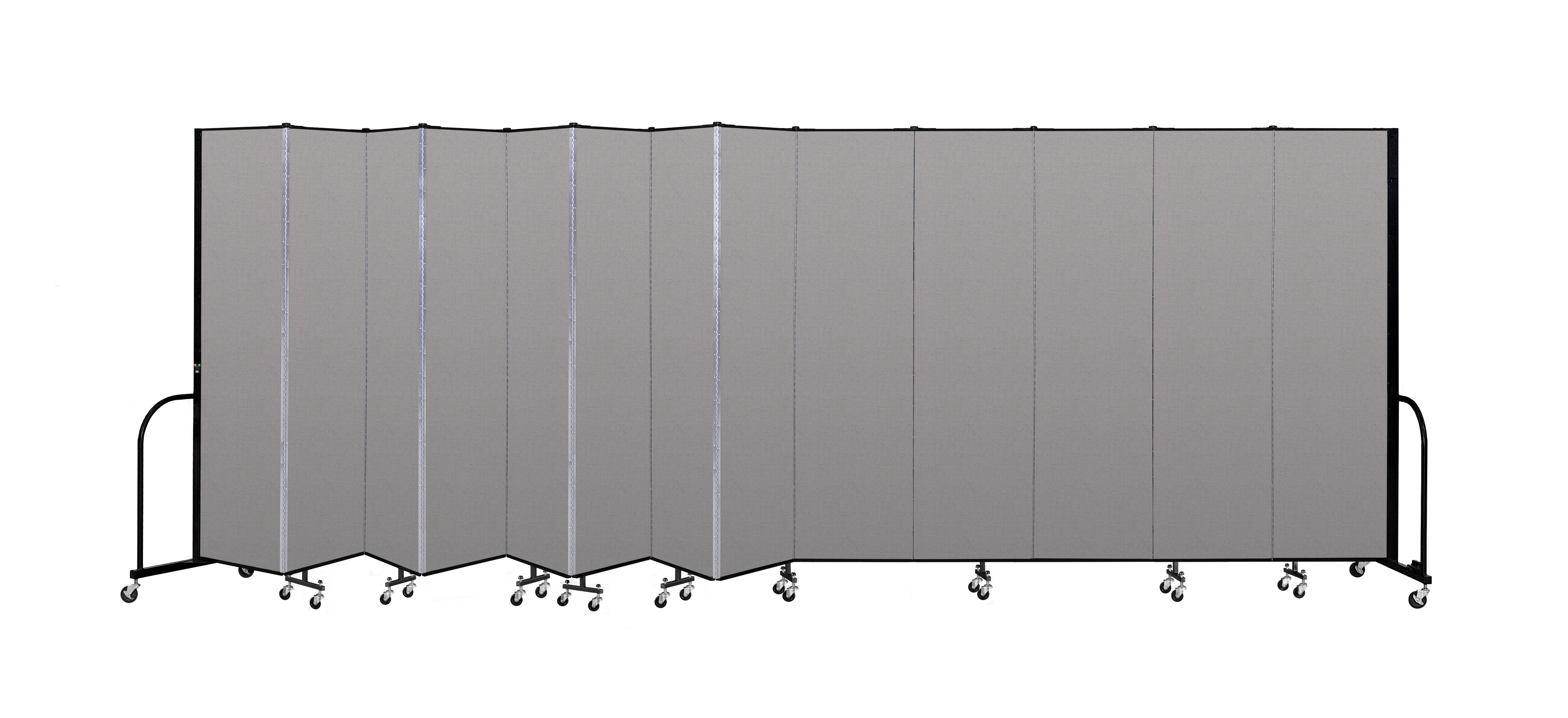 Signature Room Divider - 7' 4"H x 24' 1"L - 13 Panel, Granite, Vinyl