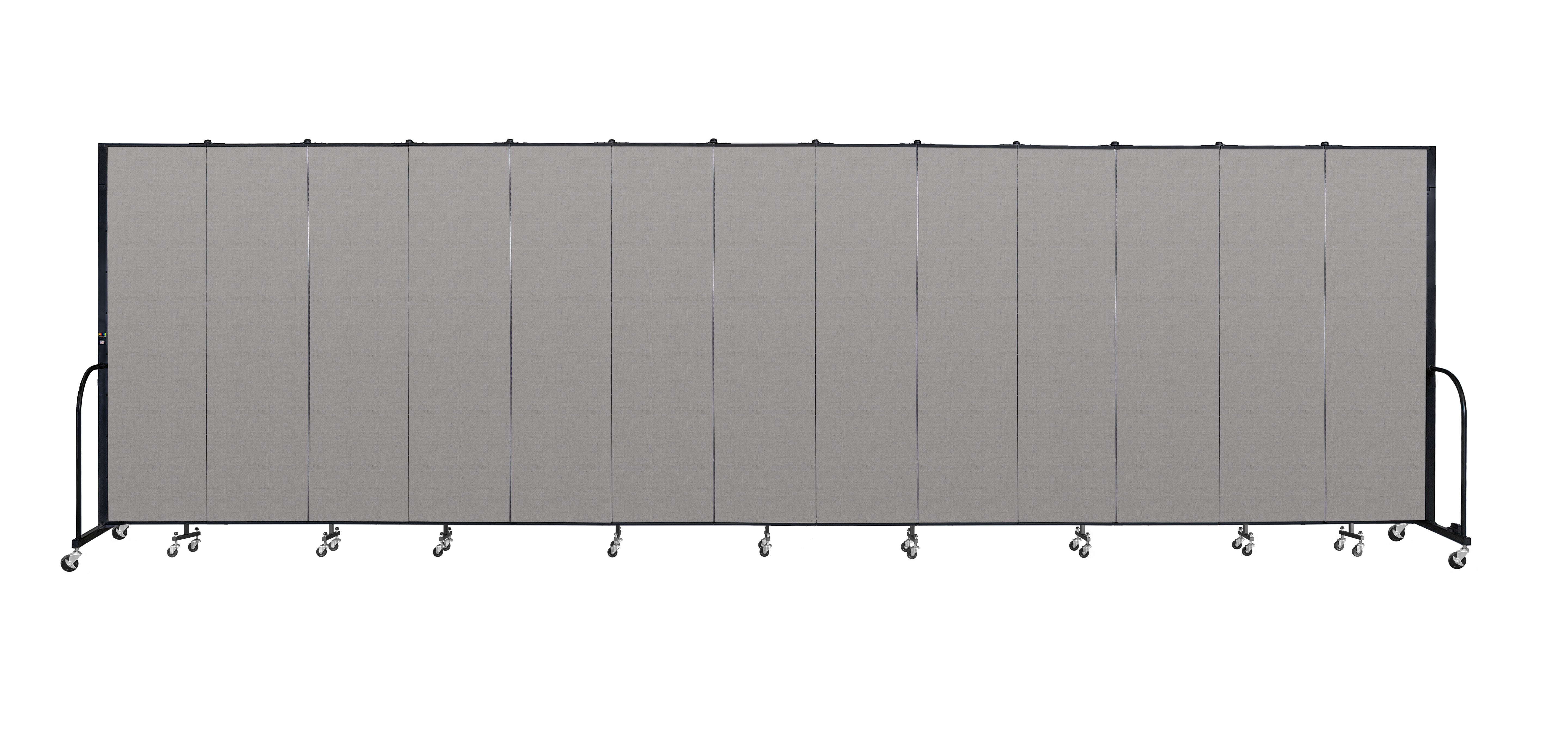 Signature Room Divider - 7' 4"H x 24' 1"L - 13 Panel, Granite, Vinyl
