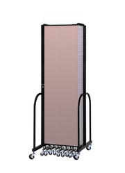 Signature Room Divider - 7' 4"H x 24' 1"L - 13 Panel, Rasberry, Vinyl