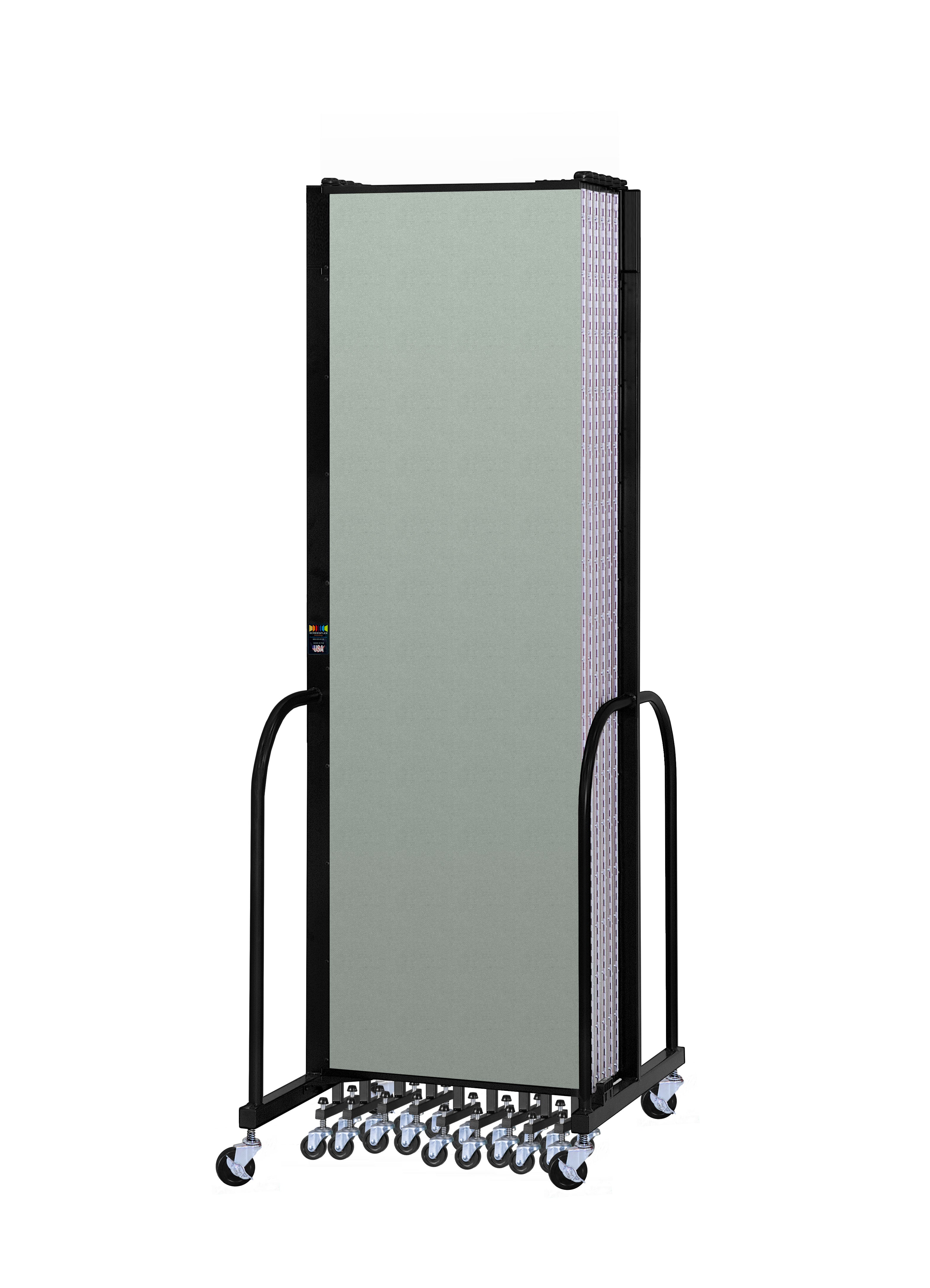 Signature Room Divider - 7' 4"H x 24' 1"L - 13 Panel, Mint, Vinyl