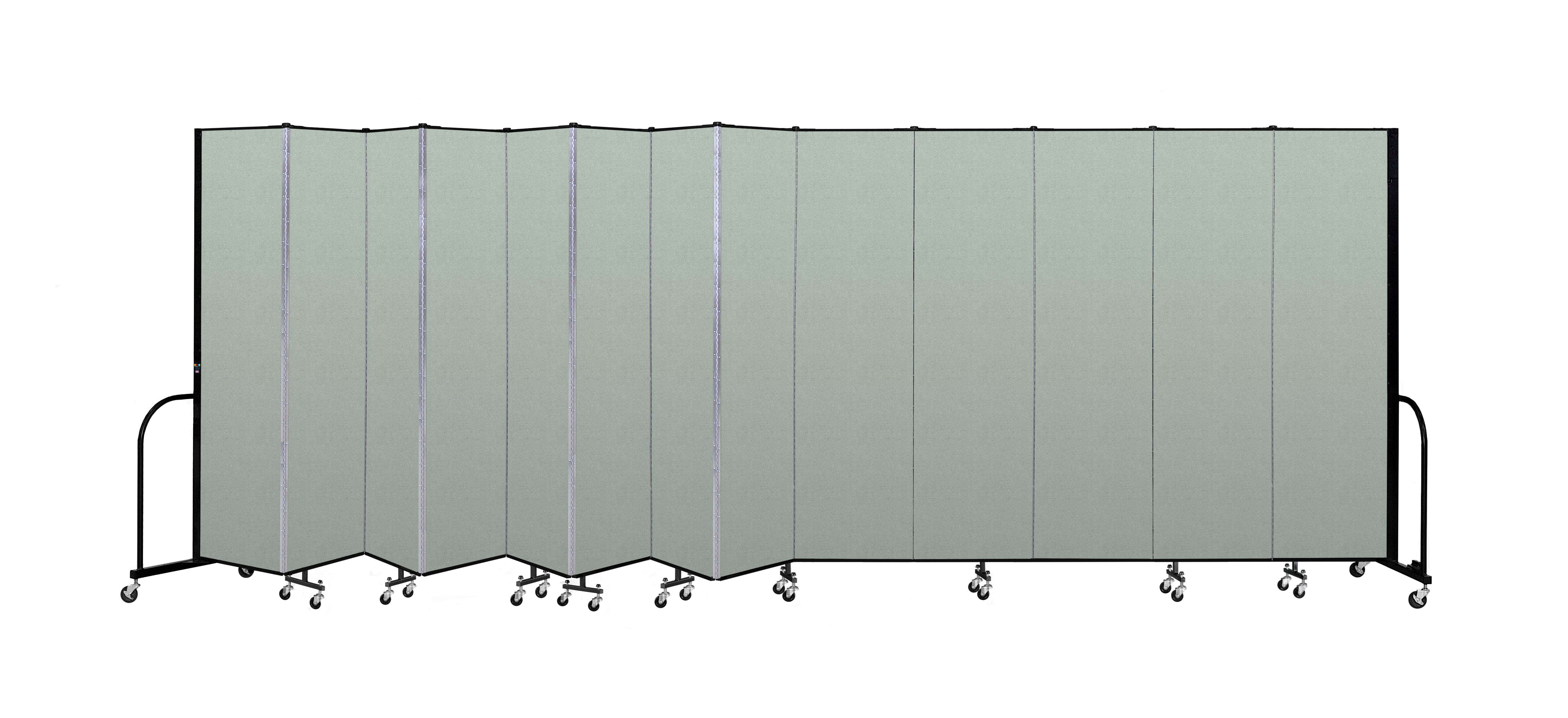 Signature Room Divider - 7' 4"H x 24' 1"L - 13 Panel, Mint, Vinyl