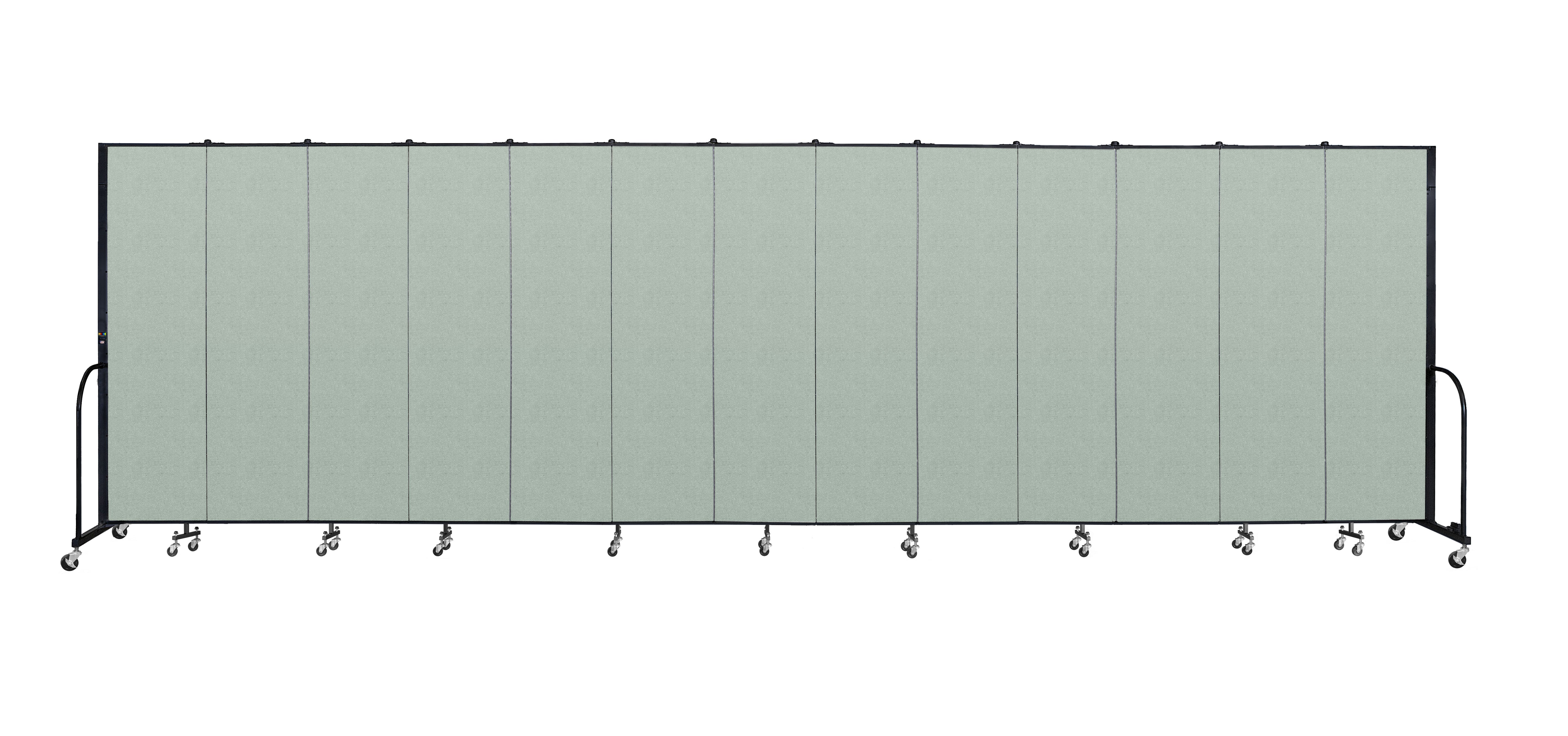 Signature Room Divider - 7' 4"H x 24' 1"L - 13 Panel, Mint, Vinyl